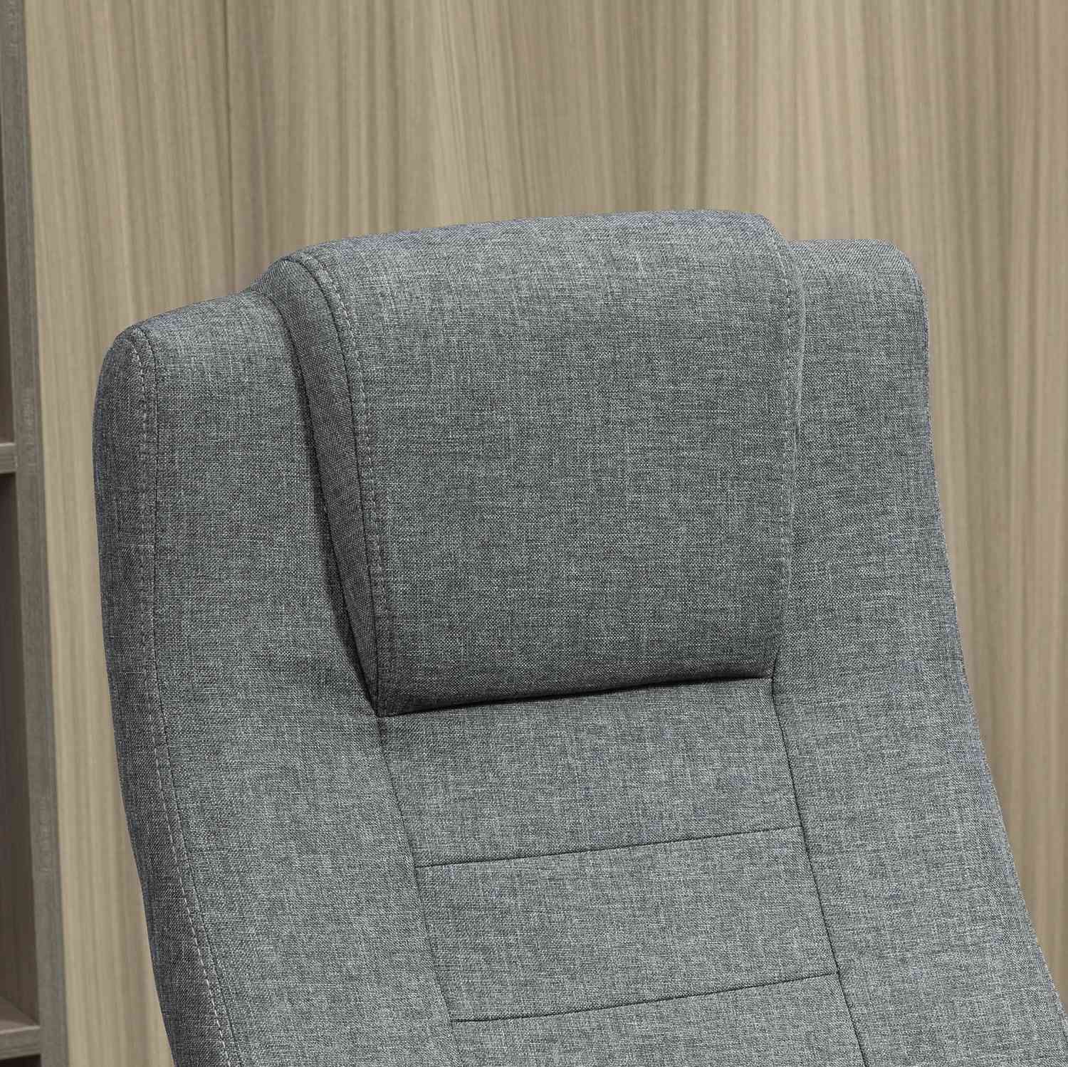Ergonomisk kontorsstol, vridbar, justerbar höjd, linne Touch