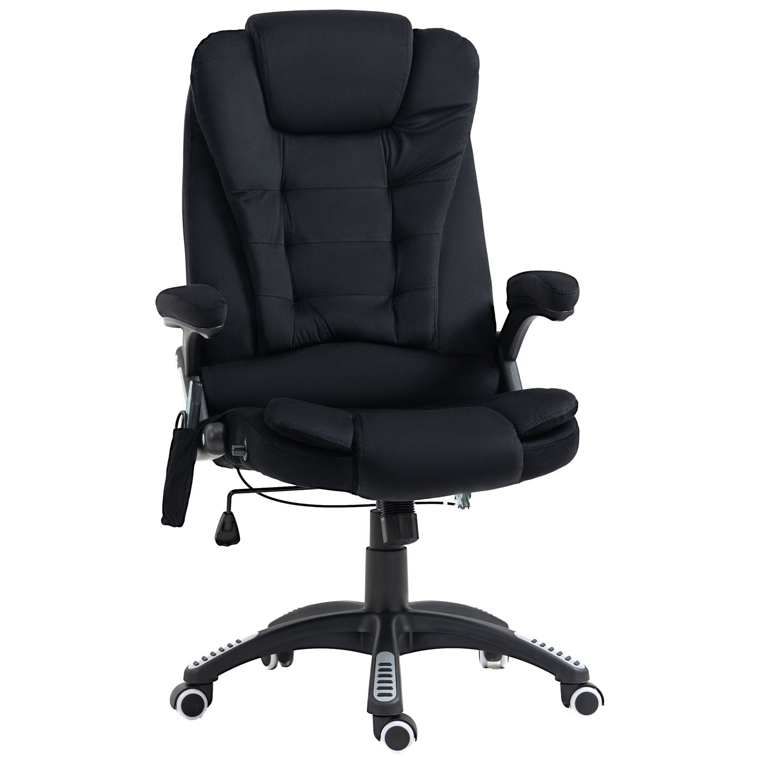 Ergonomisk kontorsstol, massage & värme, justerbar, 120 kg-gräns