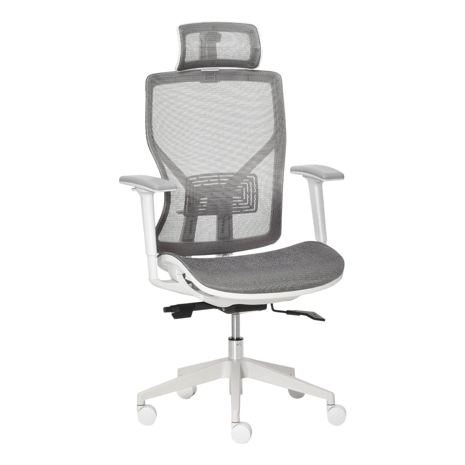 Ergonomisk spelkontorsstol, vridbar med svankstöd och 3D-armstöd