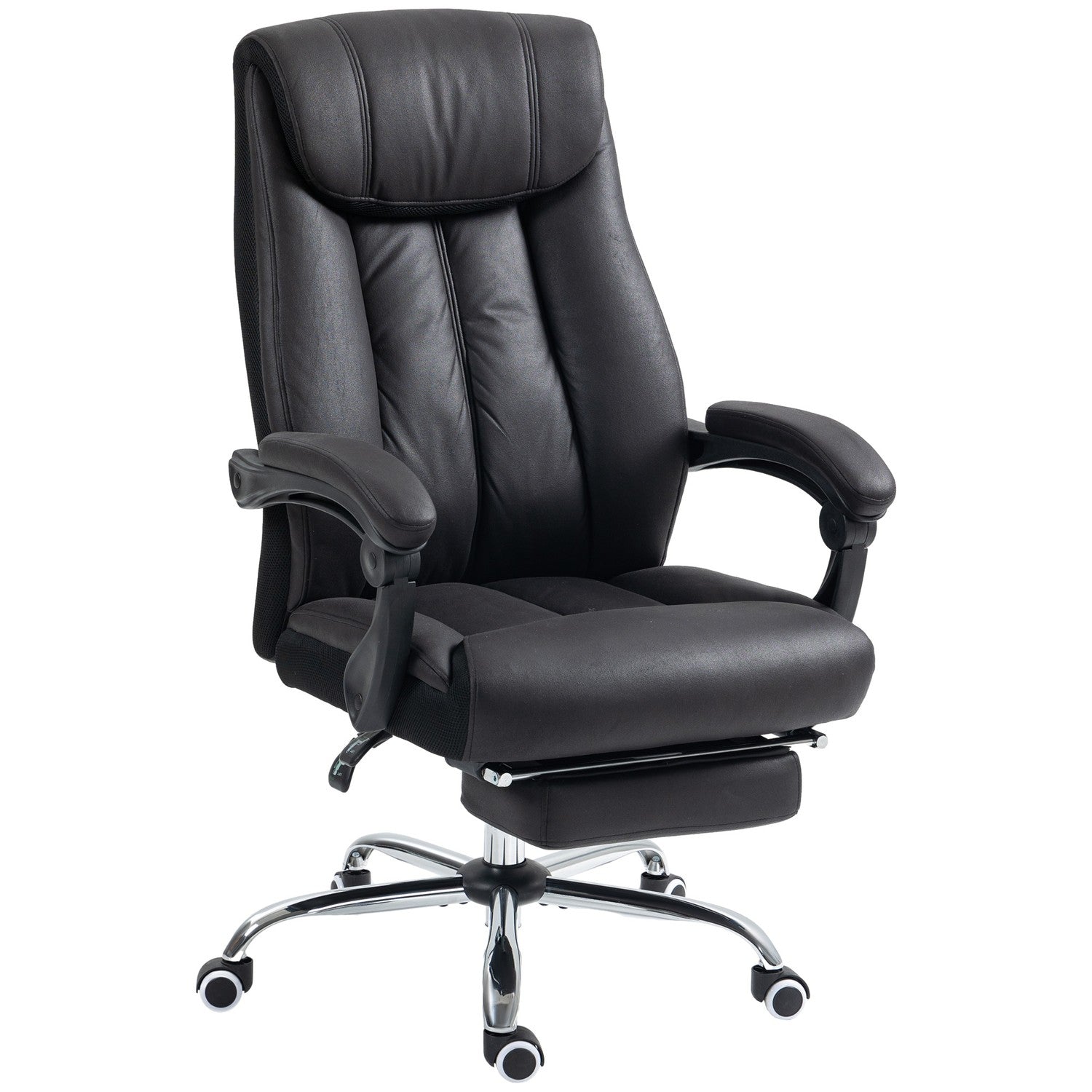 Executive Office Stol, justerbar höjd, svart mikrofiber