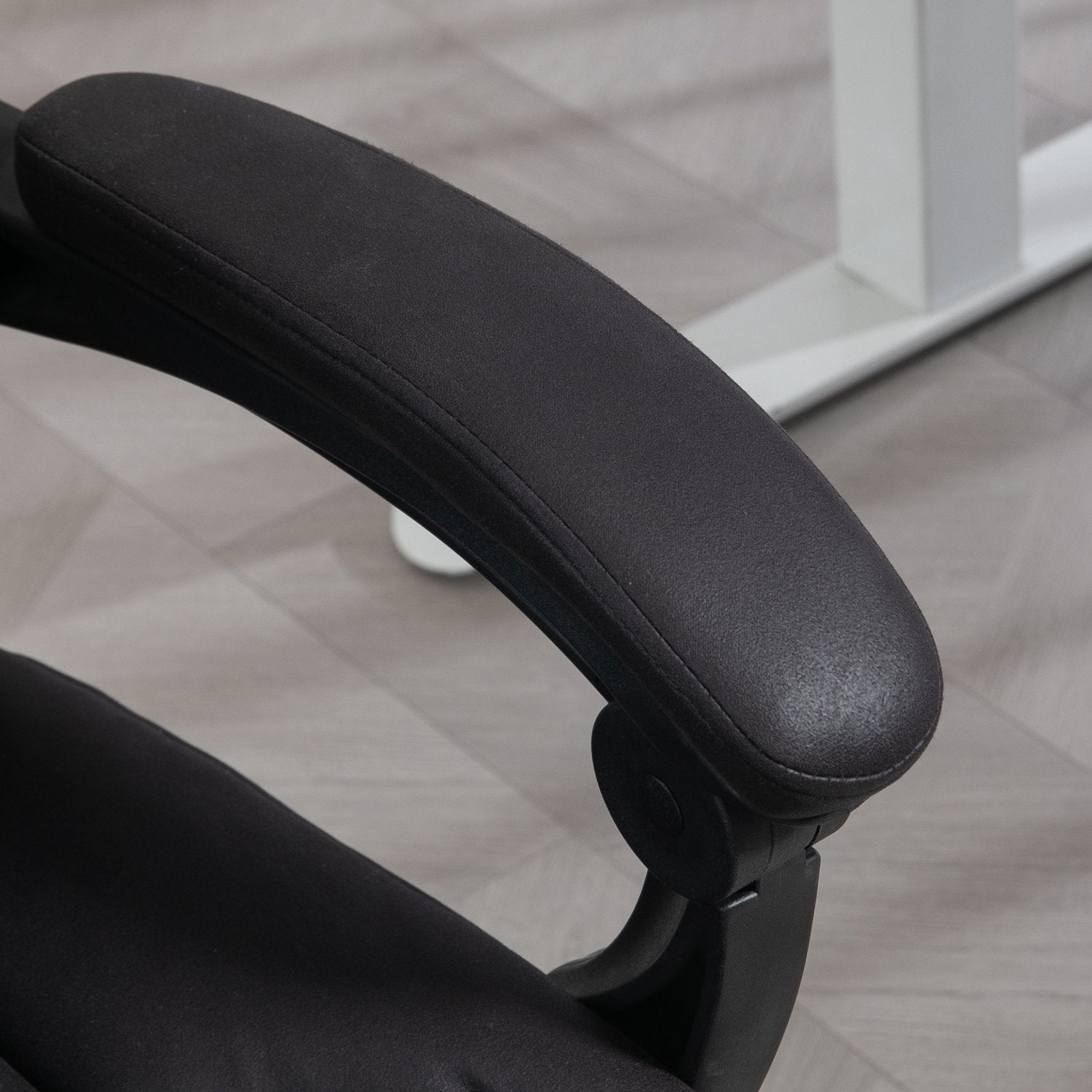 Executive Office Stol, justerbar höjd, svart mikrofiber