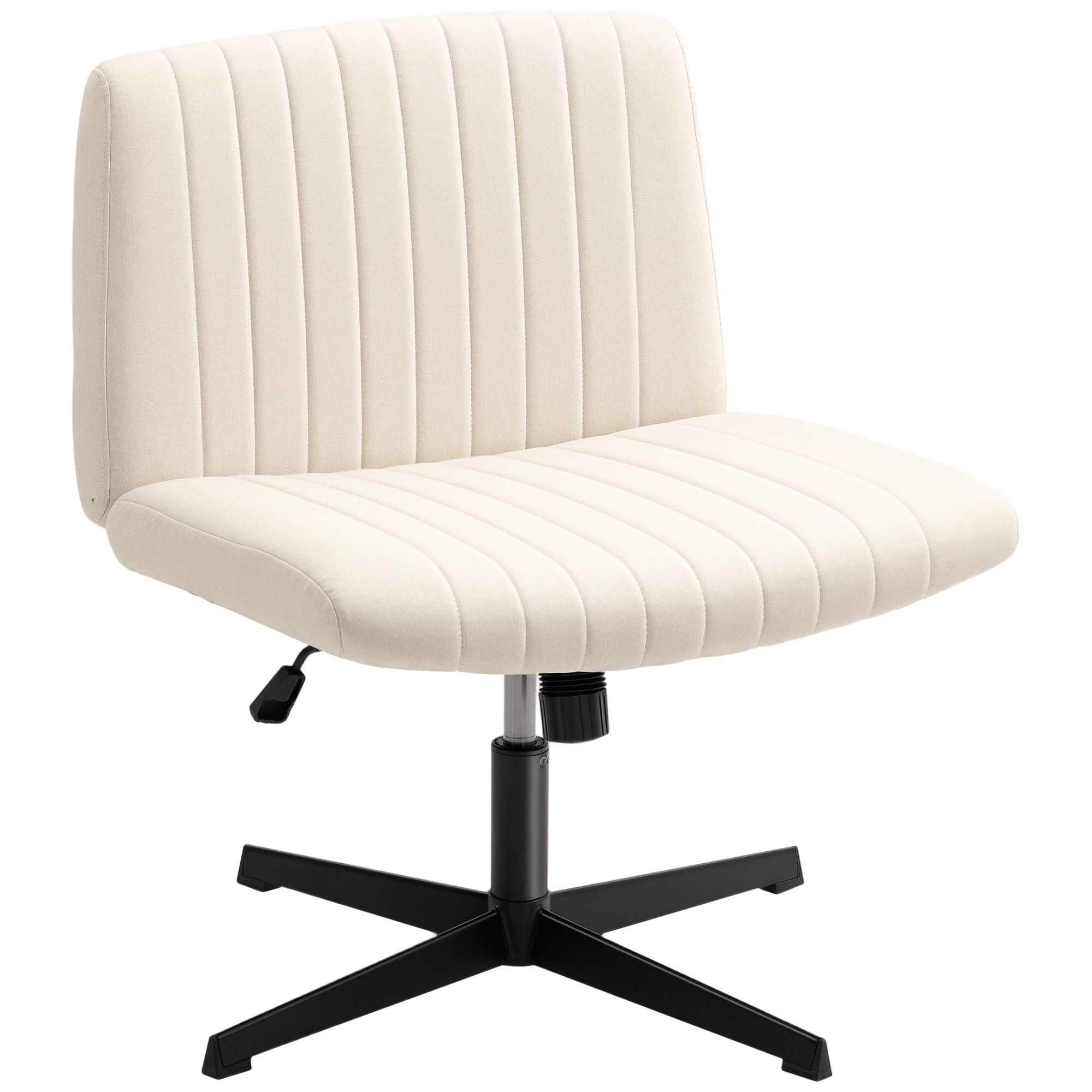 Kontorsstol, höjdjusterbar, vridbar, armstöd i linne-look, 120 kg