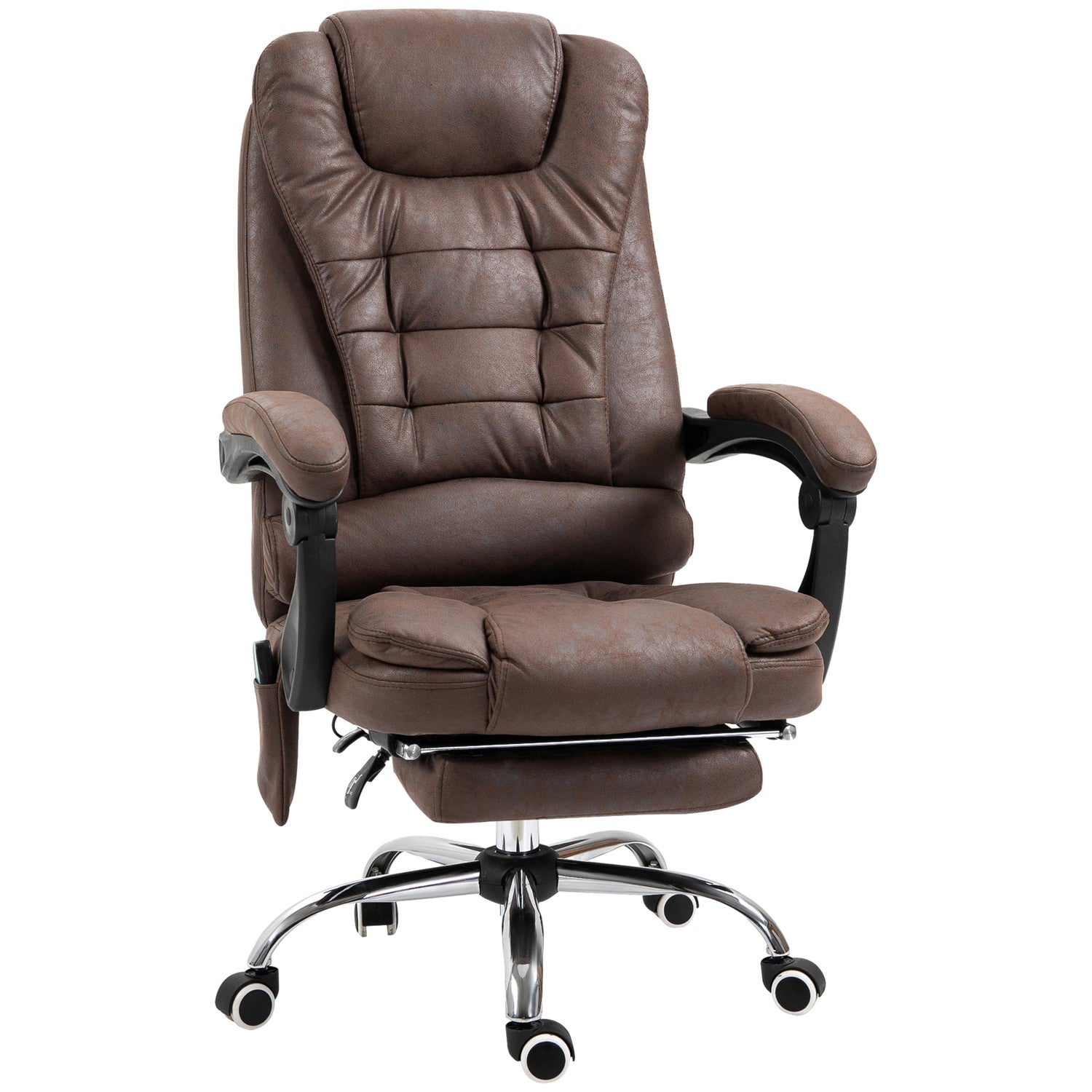 Ergonomisk kontorsstol med massage, lutning och värme