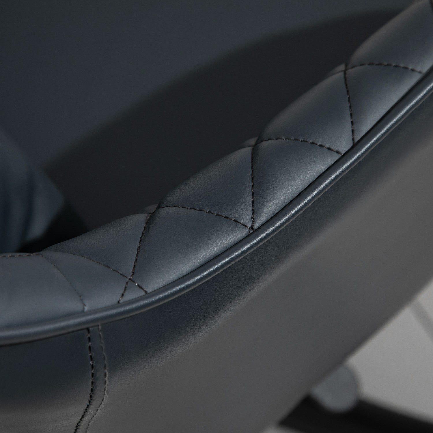 Kontorsstol med massage, vibration, svankstöd, antracit