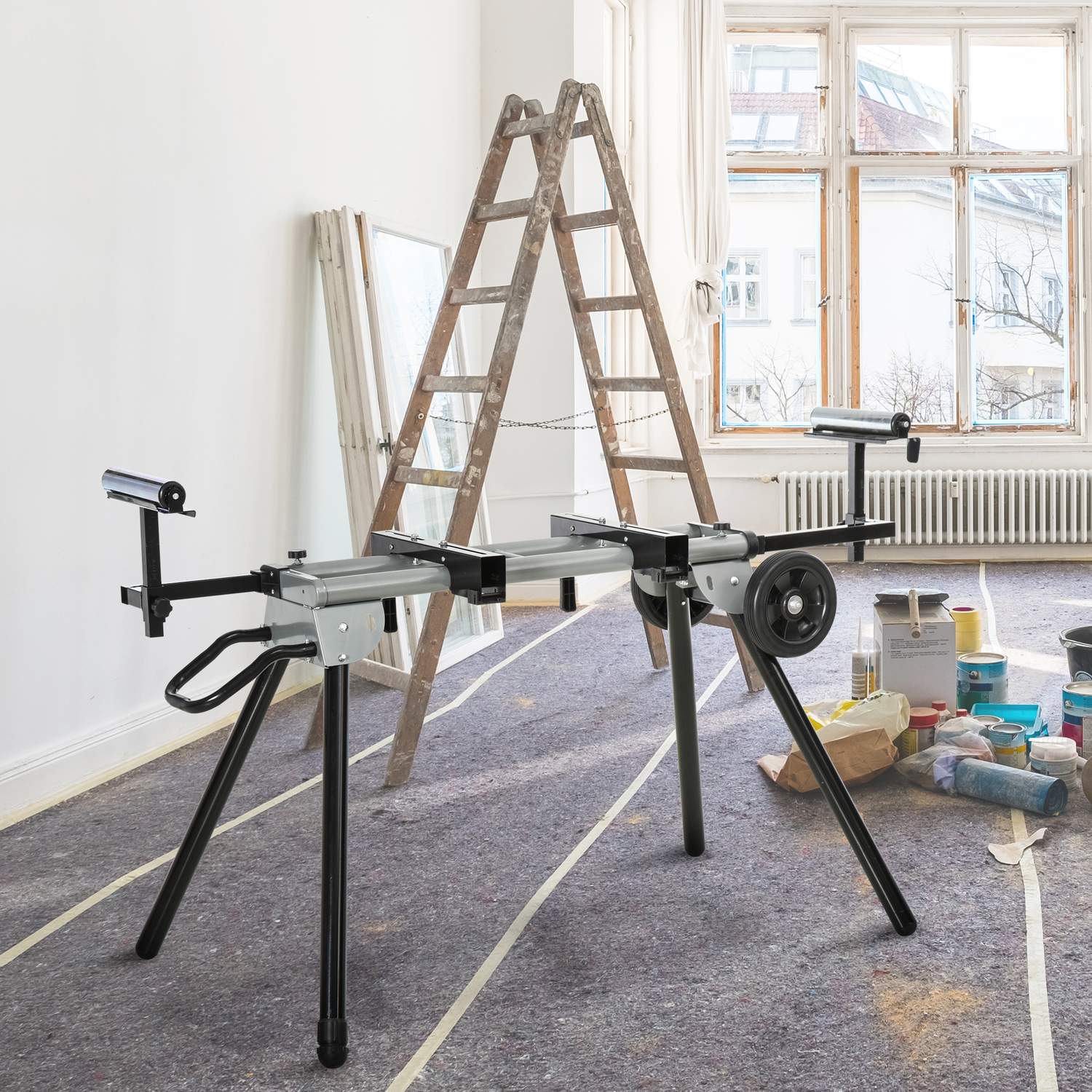 Korsskuren sågbasram med sidoförlängning, 123,5-245 cm