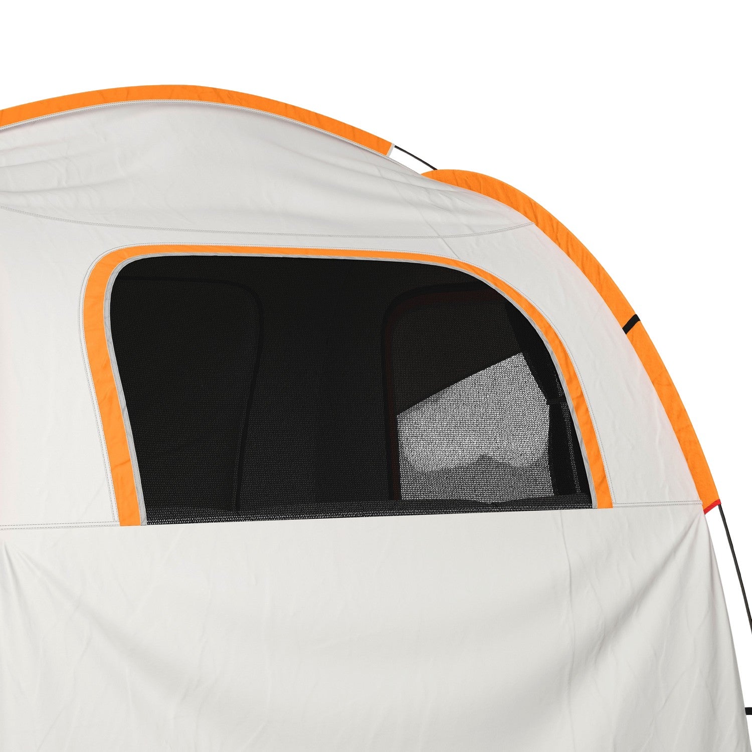 Kupoltält för 6 personer baklucka, 3 dörrar och fönster, polyester