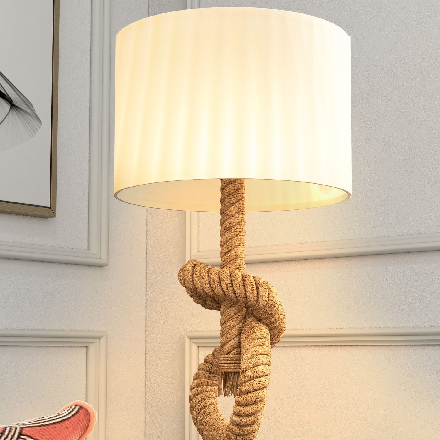 LED-bordslampa, USB-laddningsbar, E27-sockel, metalllinne