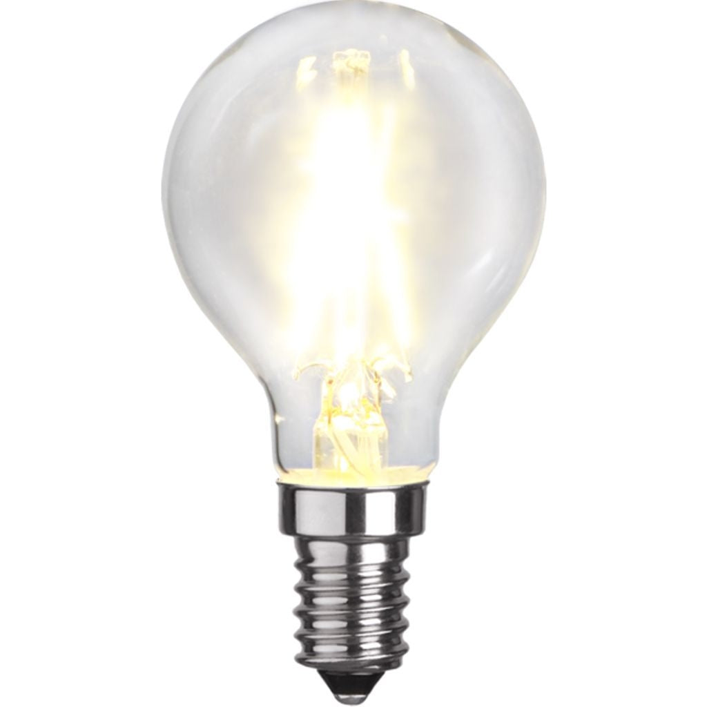 LED-lampa E14 P45 klar 2W 2700K 250 lumen