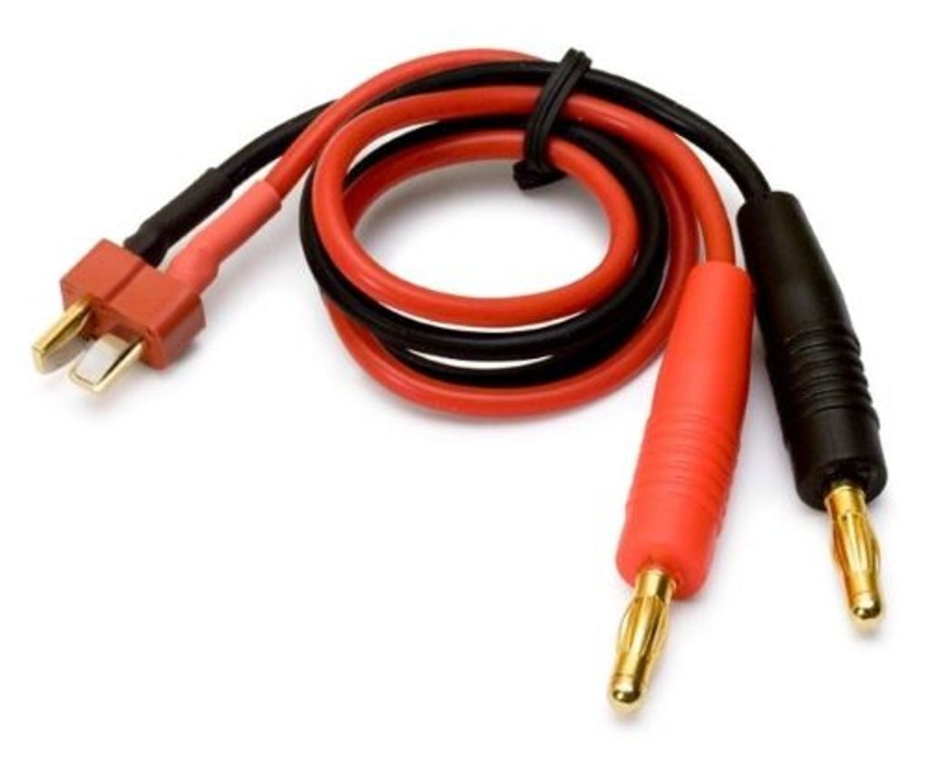 Laddkabel T-Plug med 4 mm banankontakt