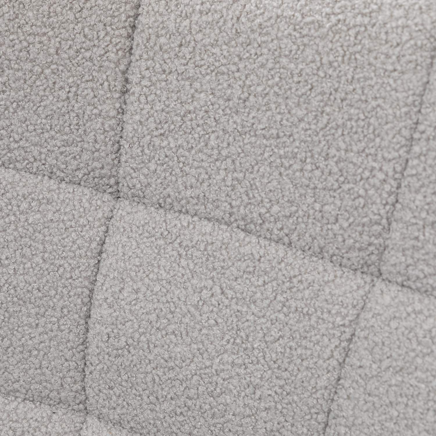 Ljusgrå berberfleecefåtölj, 120 kg kapacitet