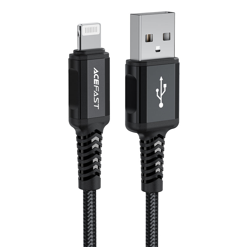 MFI-kabel för iPhone USB - Lightning 2,4A 1,8m svart