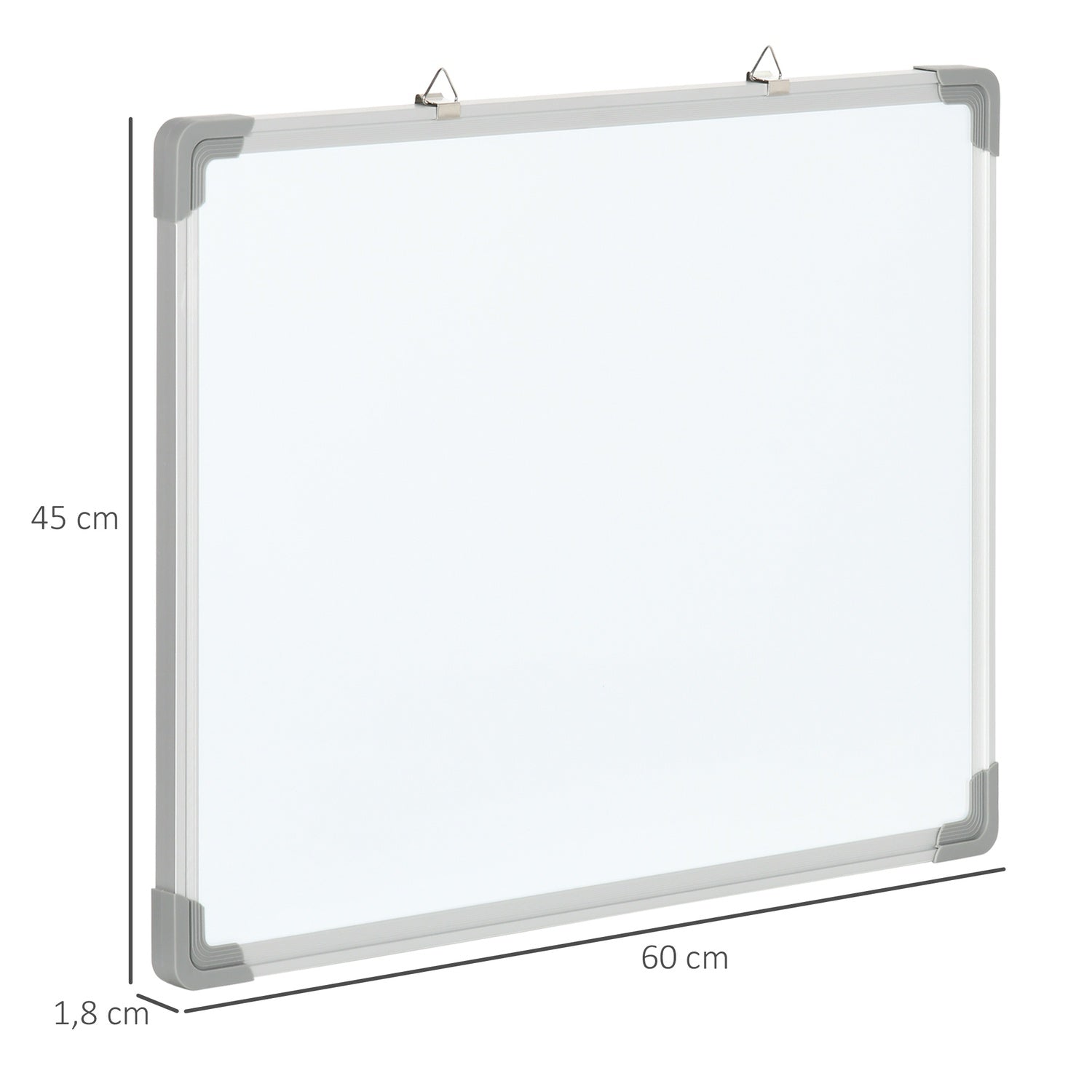 Magnetisk whiteboard staffli Set med markörer och magneter, 60x45cm