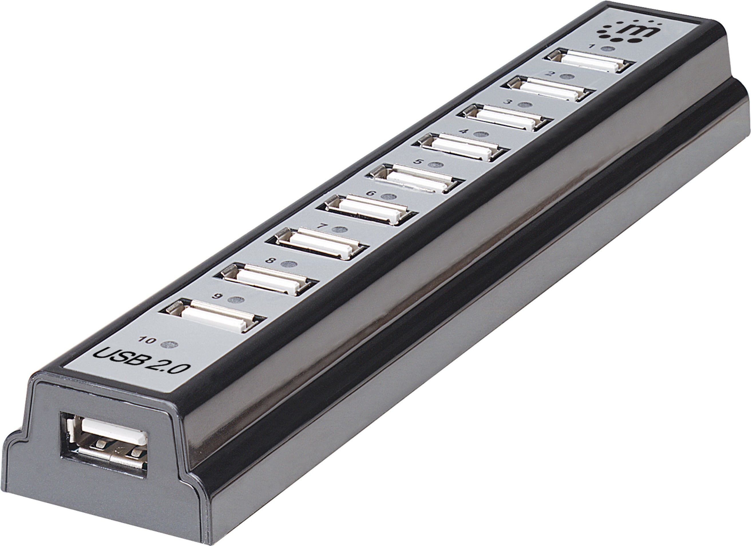 Manhattan Hi-Speed USB Desktop Hub 10-portars USB-hubb