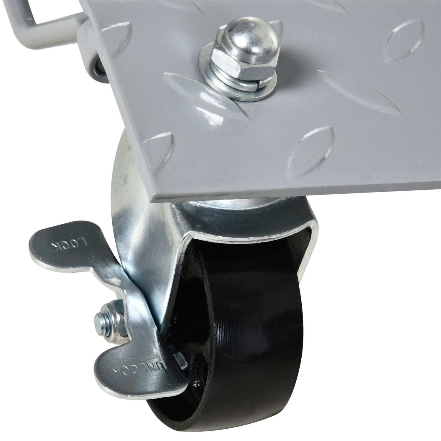 Manövreringsjacksats, däckhjälp med 4 hjul, grå, 40,5x30 cm