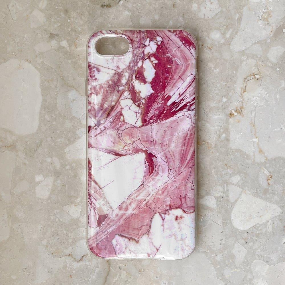 Marble gel fodral marmorfodral till Samsung Galaxy Note 9 rosa