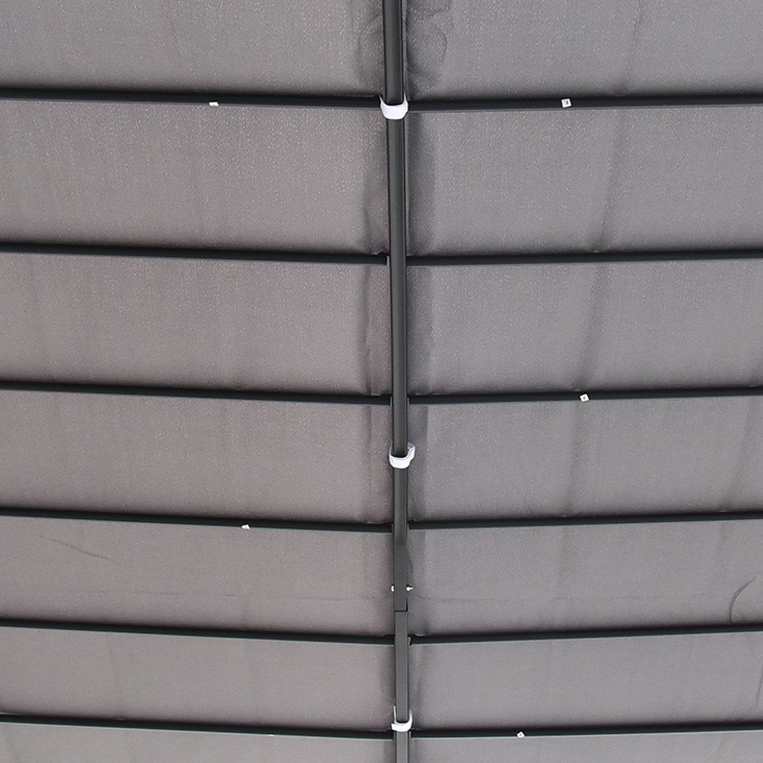 Metal Garden Gazebo-tält – Grå, 297 x 297 cm