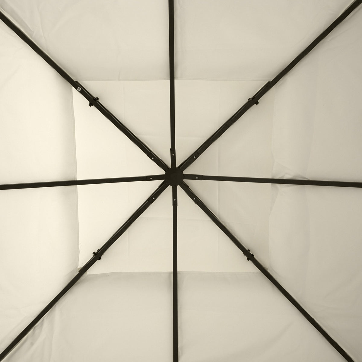 Metal Gazebo Ersättningstak, 3x3M, Cream Polyester