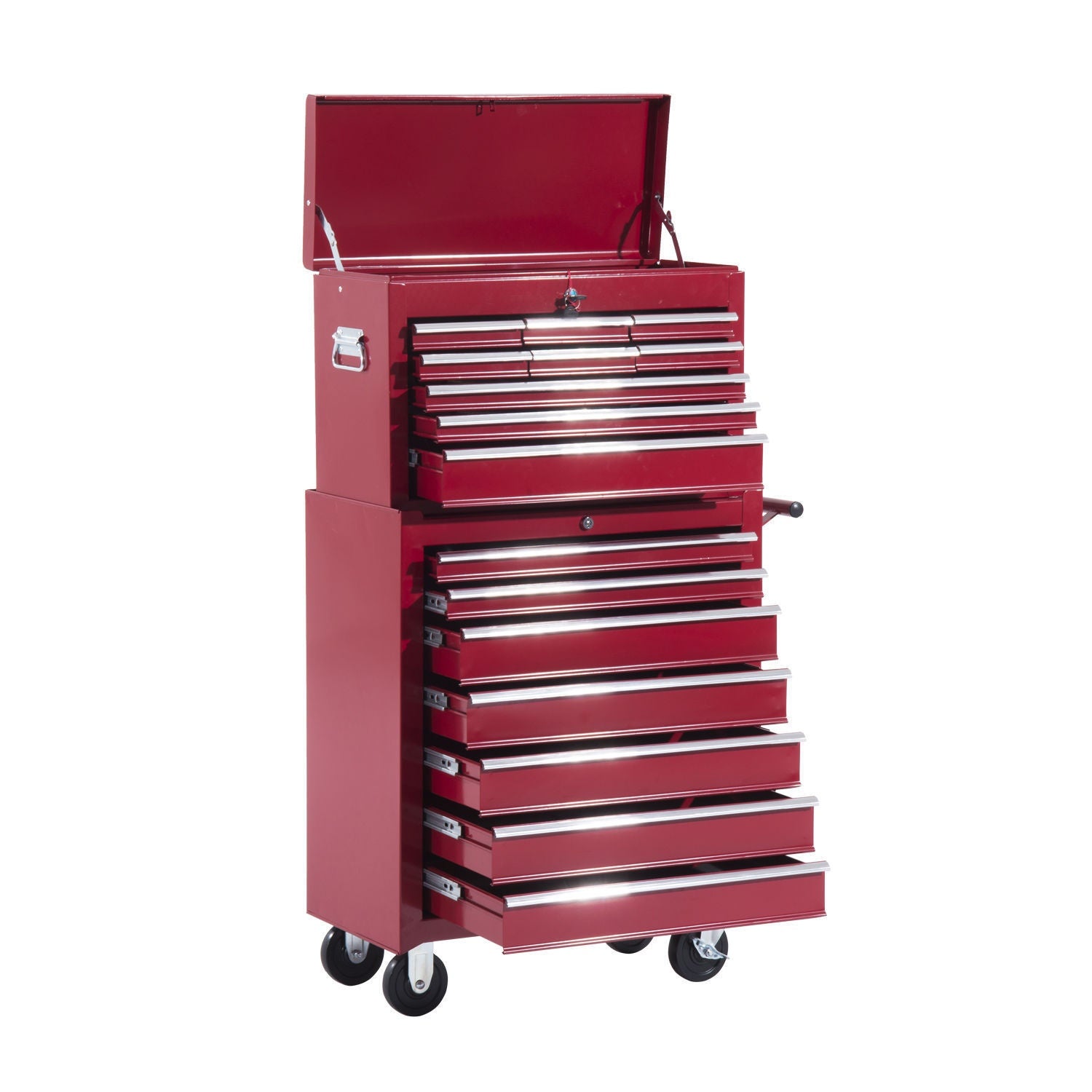Metal Tool Trolley – Röd mobil verkstadsförvaring