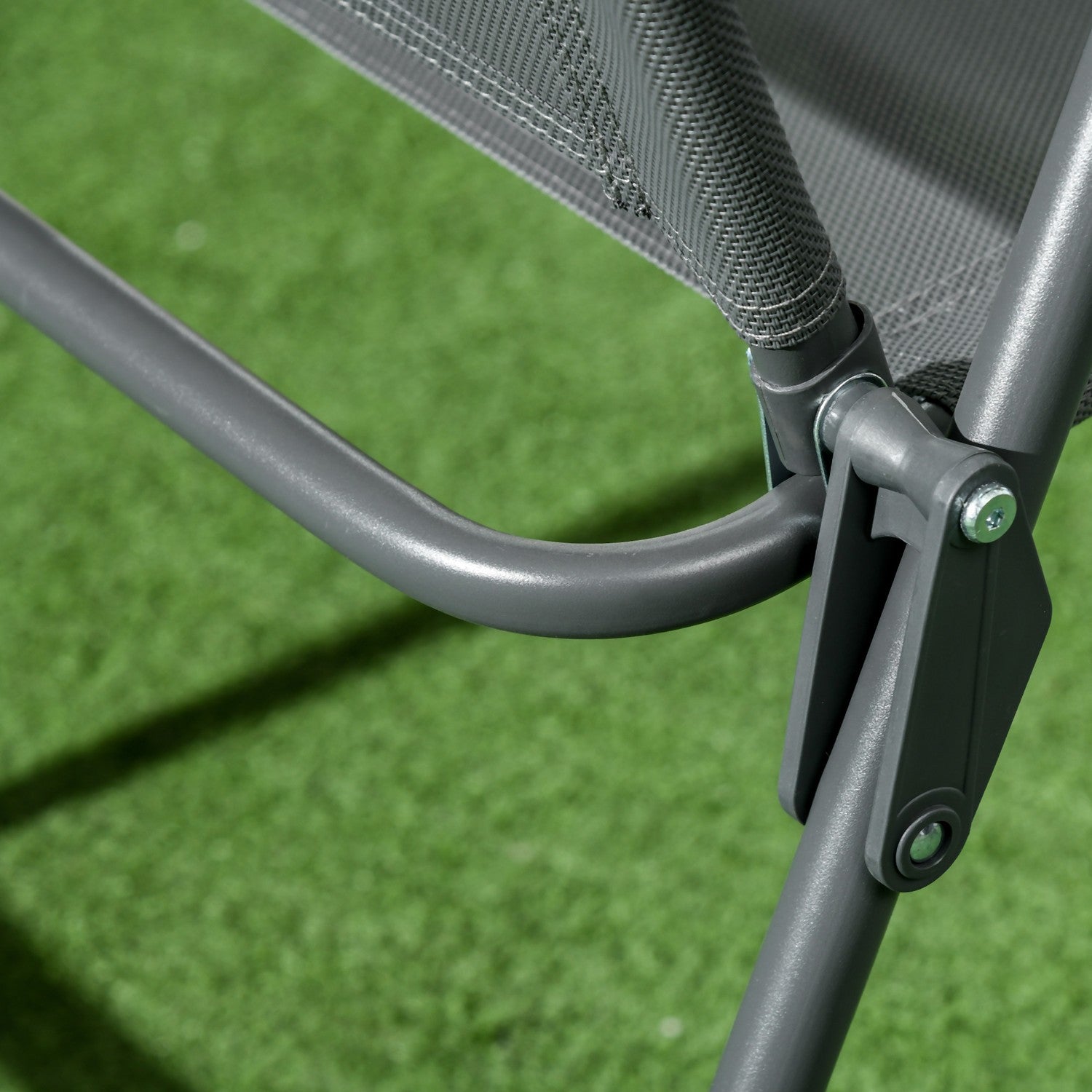 Metall 3-delat bistroset, väderbeständigt, hopfällbart bord