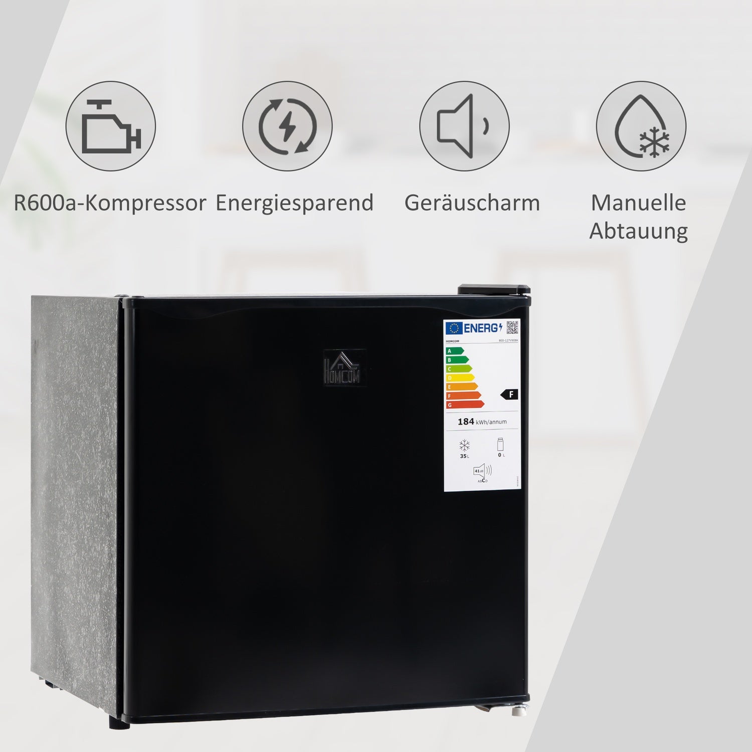 Minifrys 35L, elektrisk, -14 Till -24℃, 5-stegskontroll