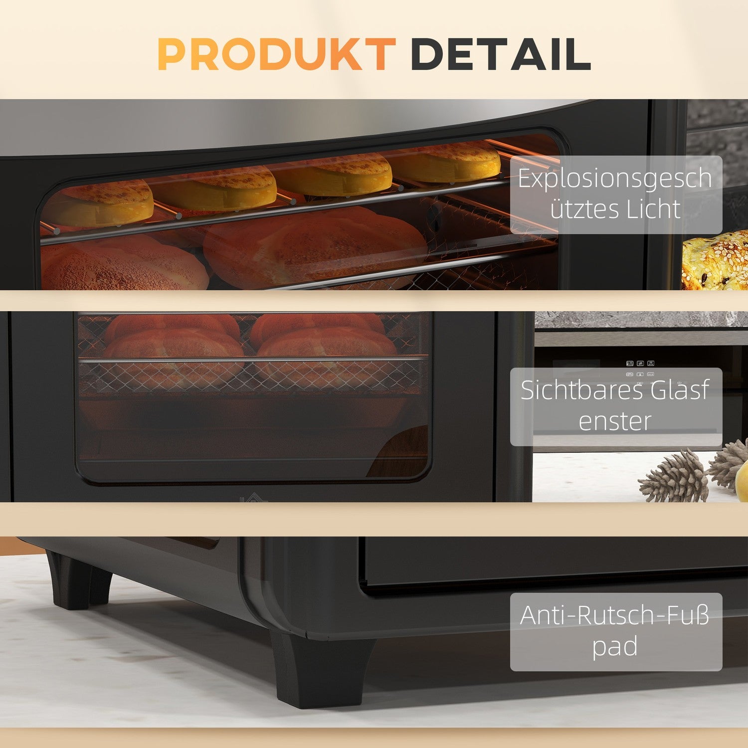 Miniugn med varmluft, 30L – 7 tillagningslägen