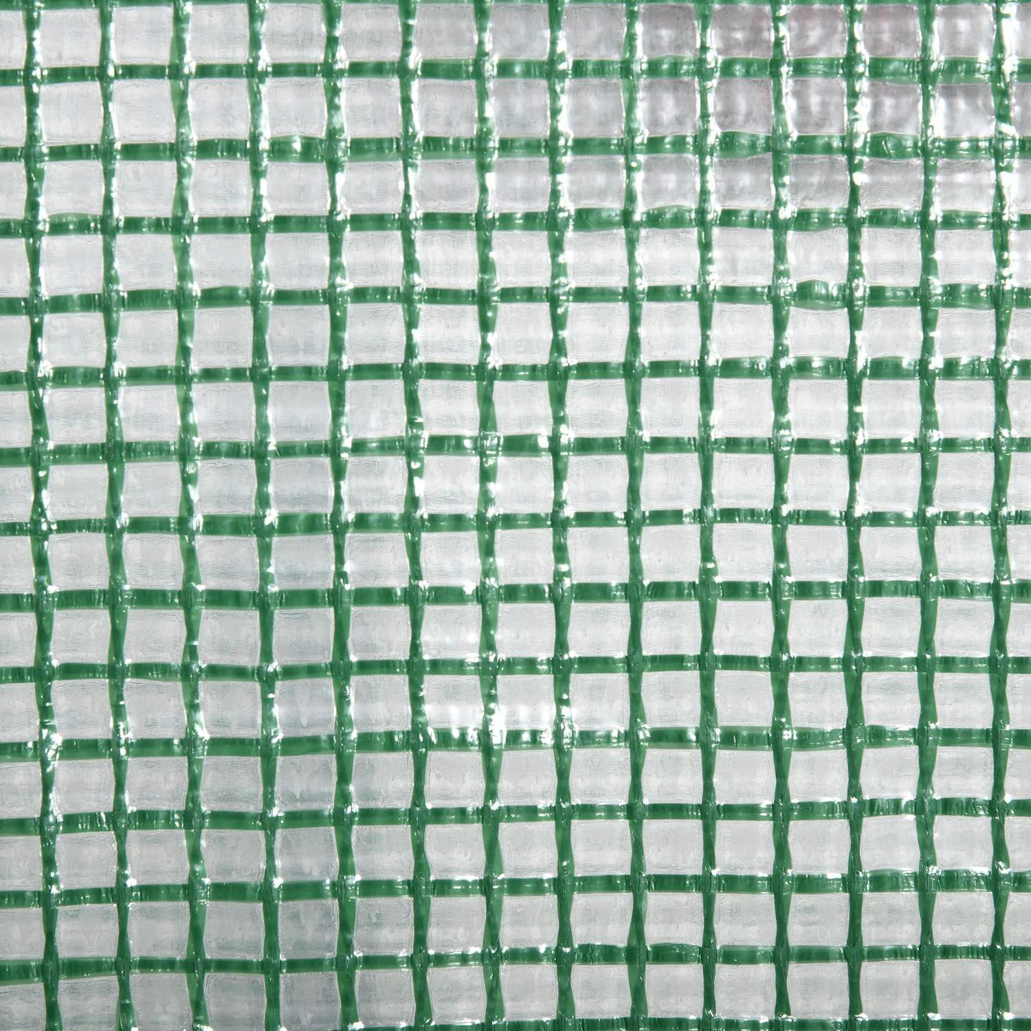 Miniväxthus med foliekåpa, 3 hyllplan, rulldörr