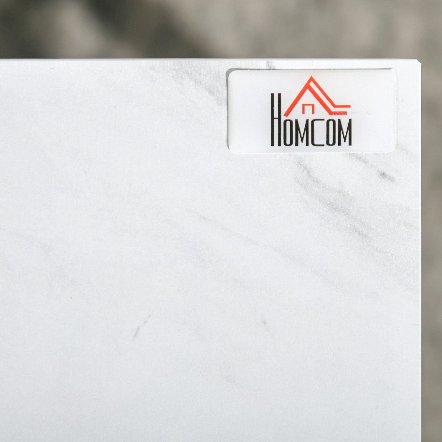 Modernt häckande soffbordsset, marmorlook, stål