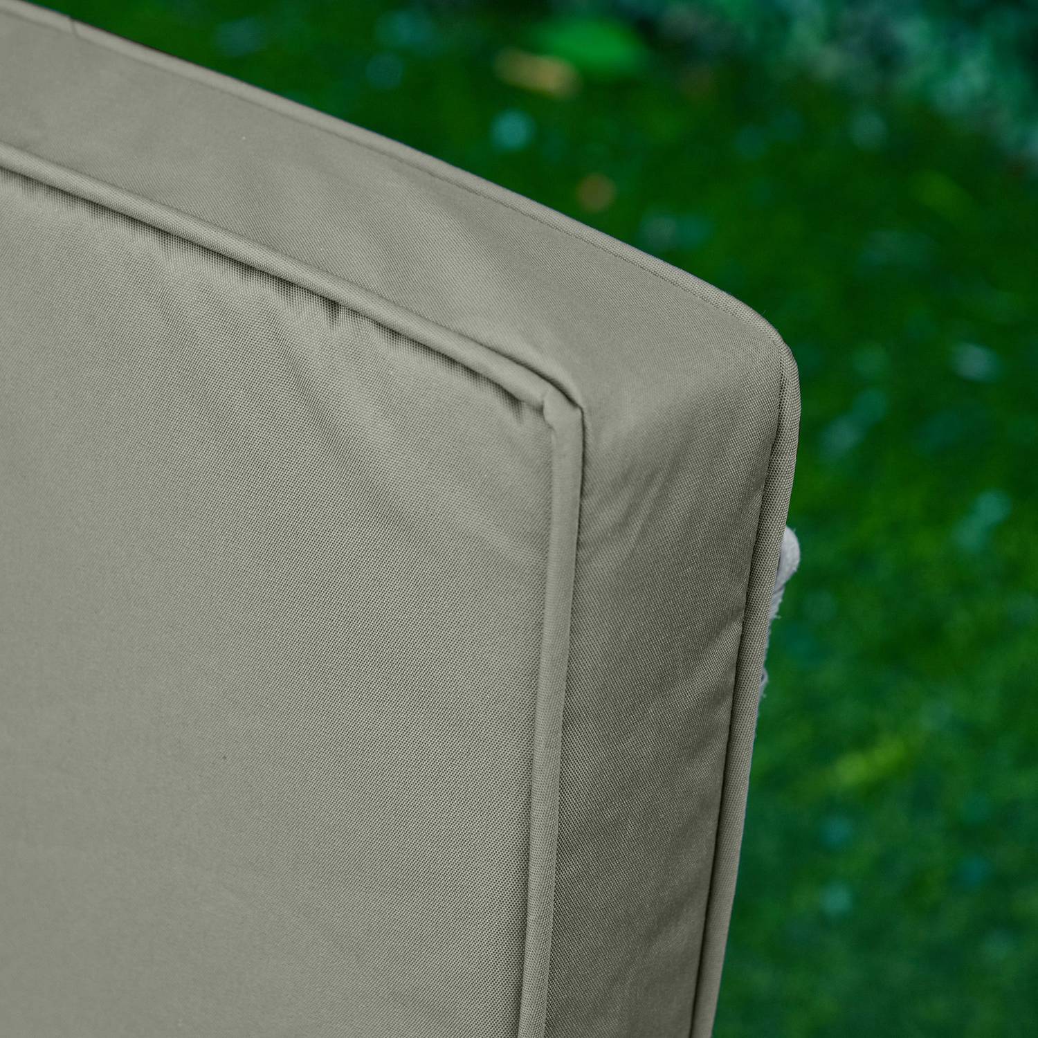 Mörkgrå stolsdynor, tvättbara, 7cm tjocka, 56x52cm