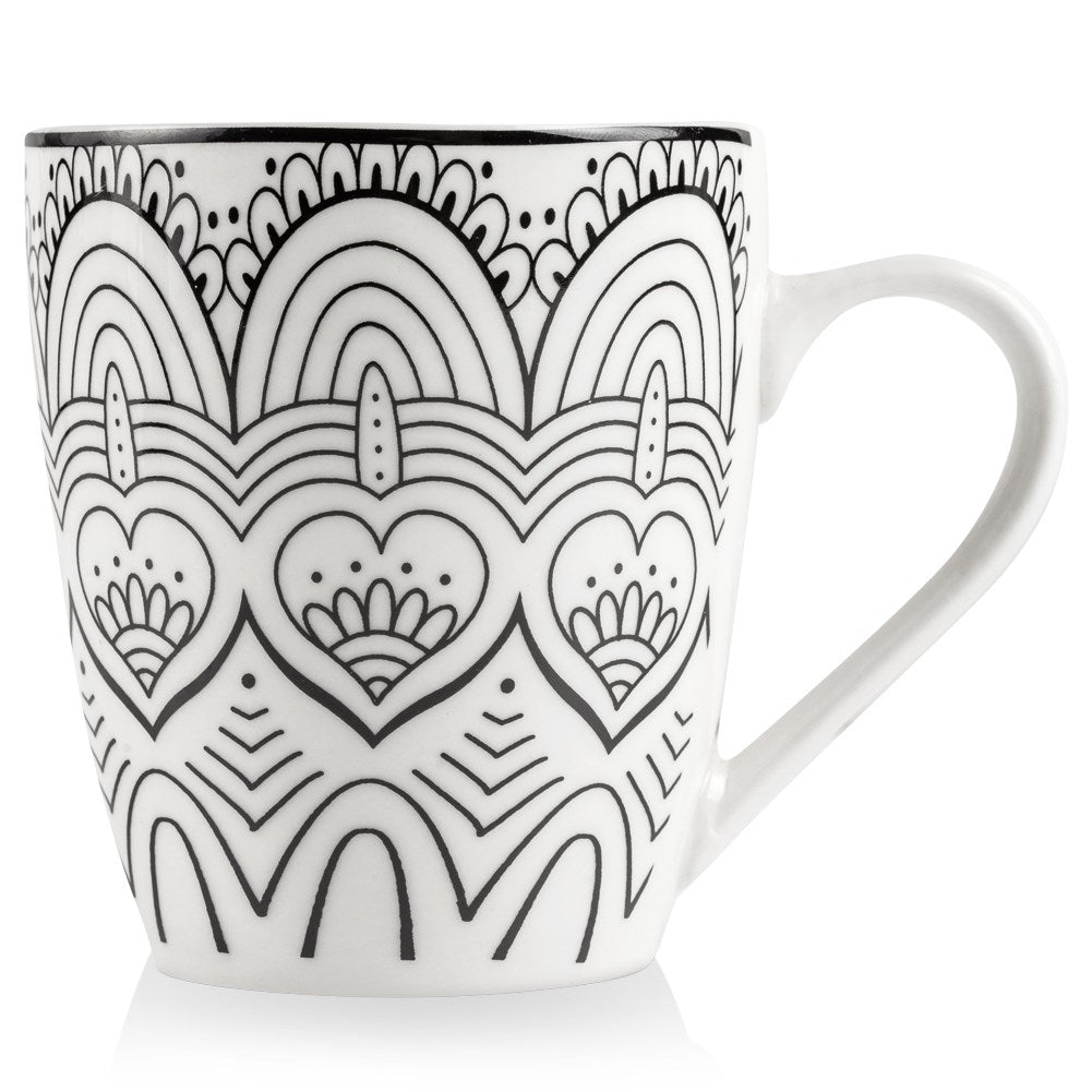 Mugg i Porslin för Kaffe, Te och Andra Drycker