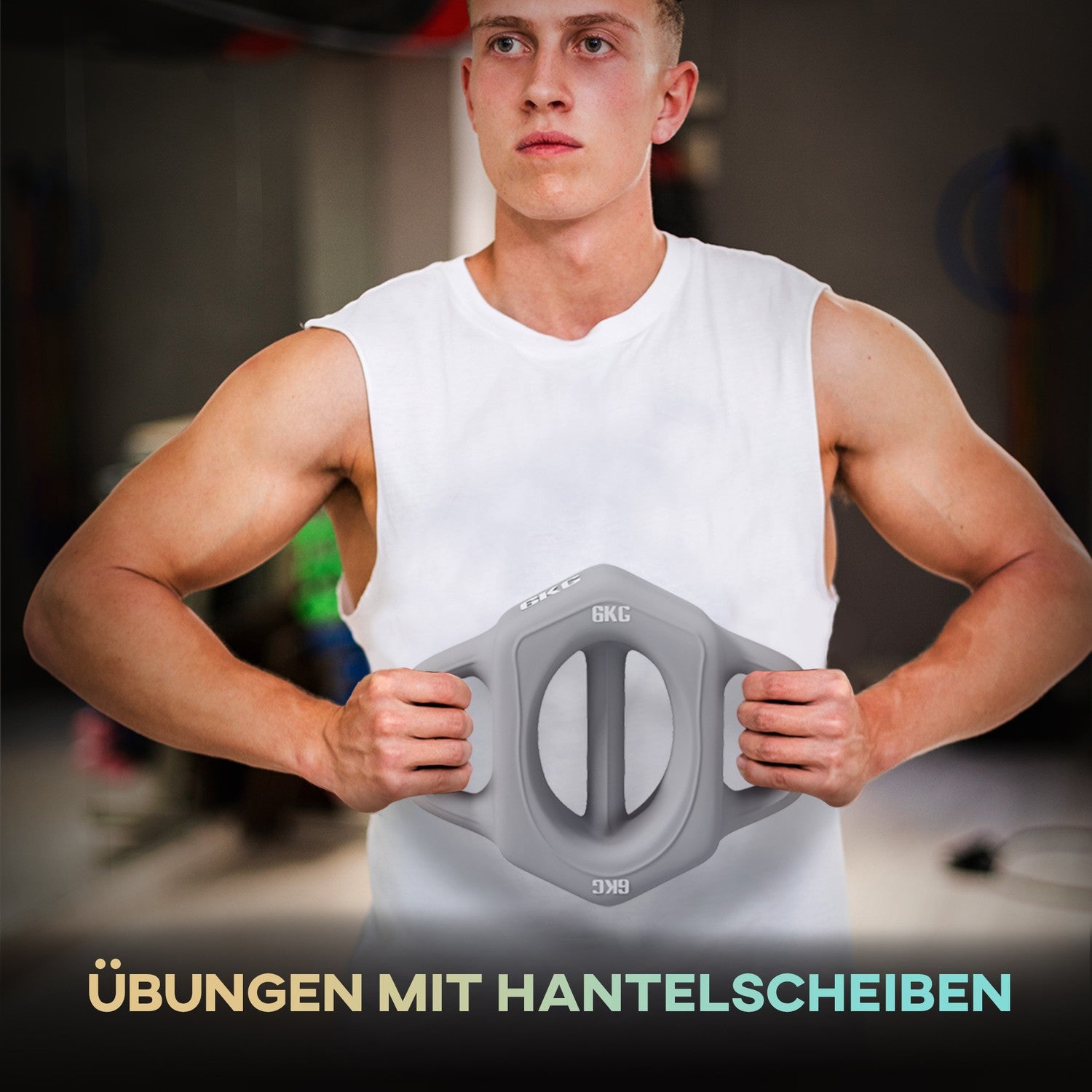 Multifunktionell 3-i-1 6 kg hantel – golvvänlig, metall