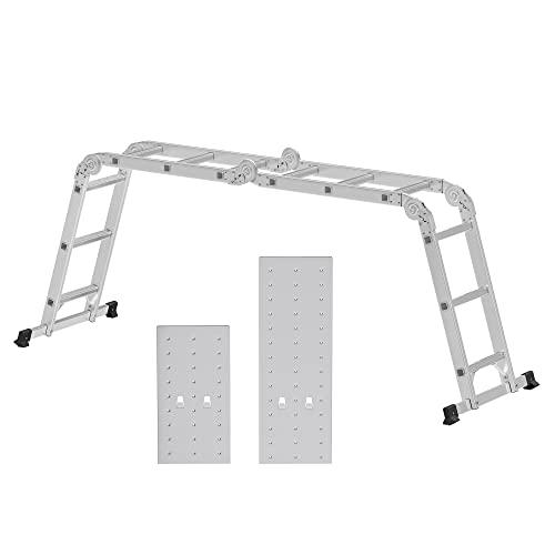 Multifunktionsstege av aluminium - Säker, stabil, 150 kg kapacitet