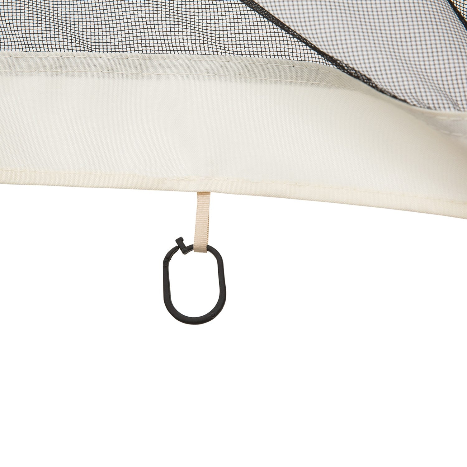 Myggnät för 3x4 Gazebo, 4 paneler, dragkedja, svart nylon