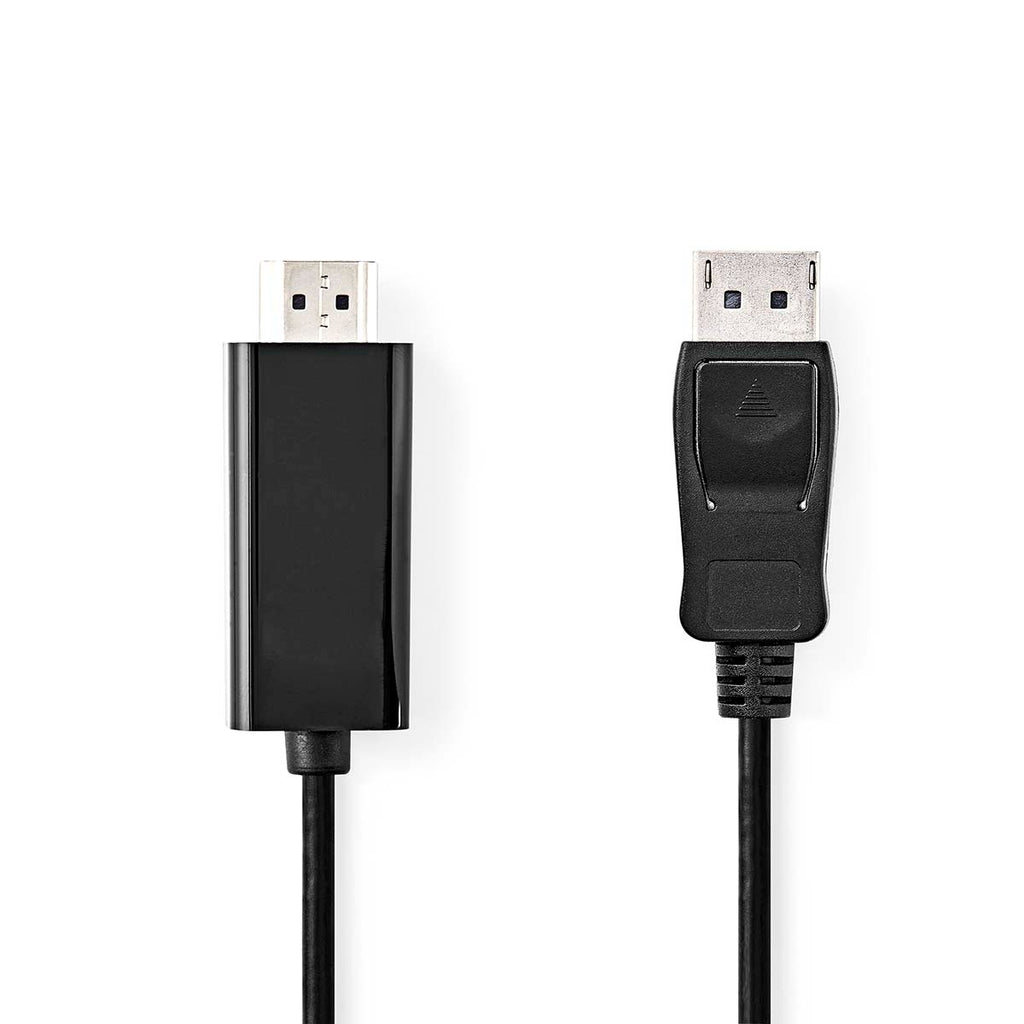 Nedis Displayport till HDMI-kabel 4K, hane - hane, 1m - Svart