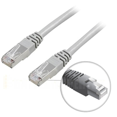 Nätverkskabel UTP Cat6 patchkabel 5m, grå