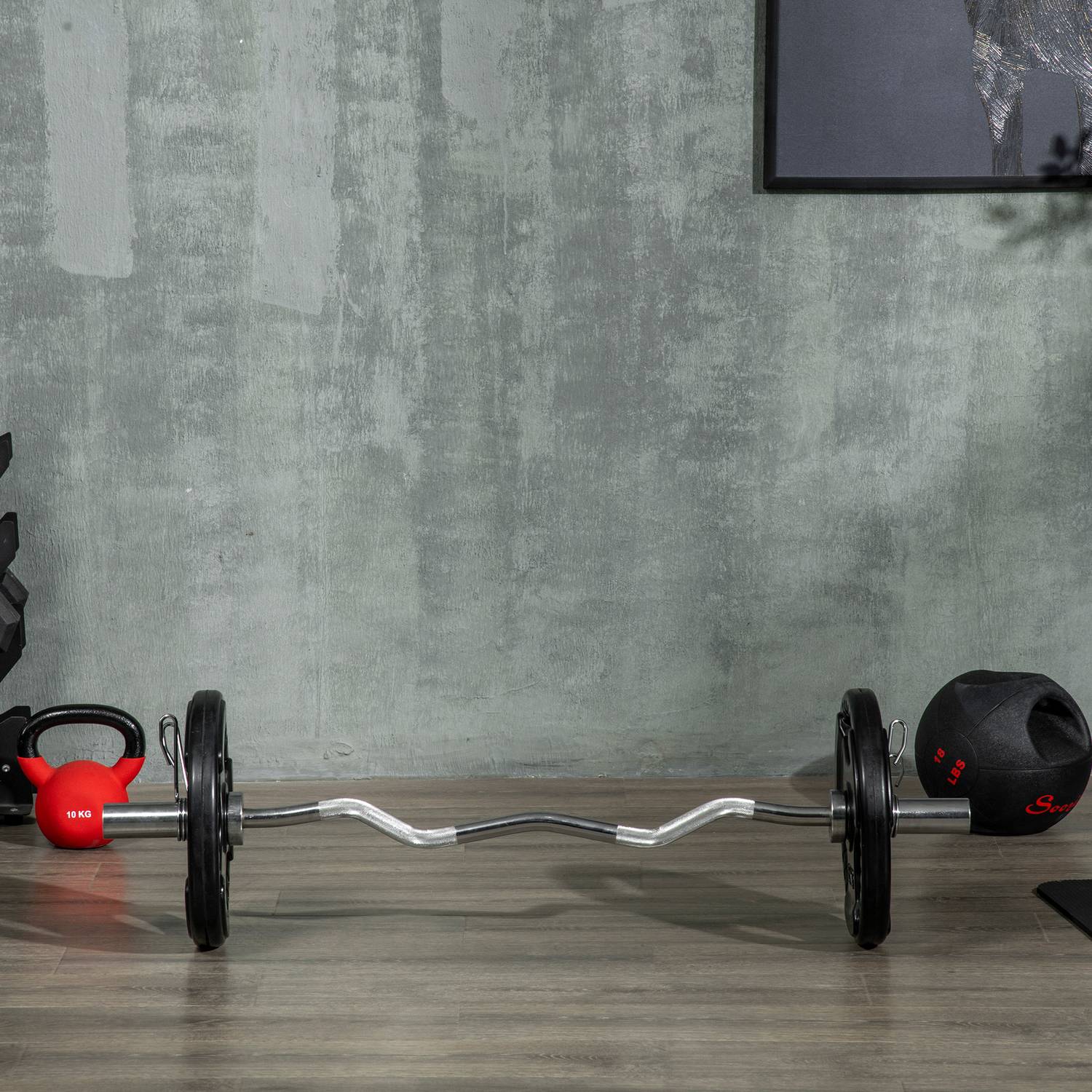 Olympic Tri-Grip viktskivor set, 2x15 kg, gummerad