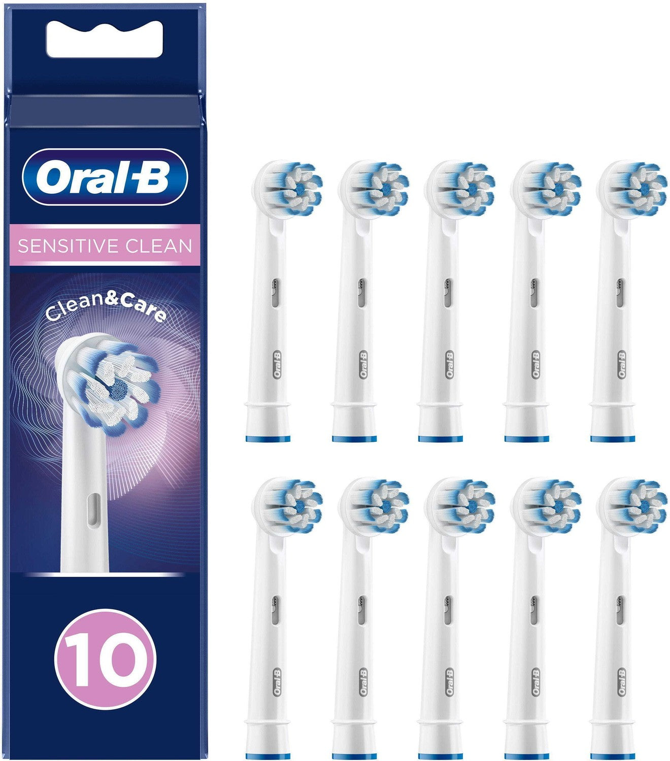 Oral-B Sensitive Clean - ersättningsborste, 10 st