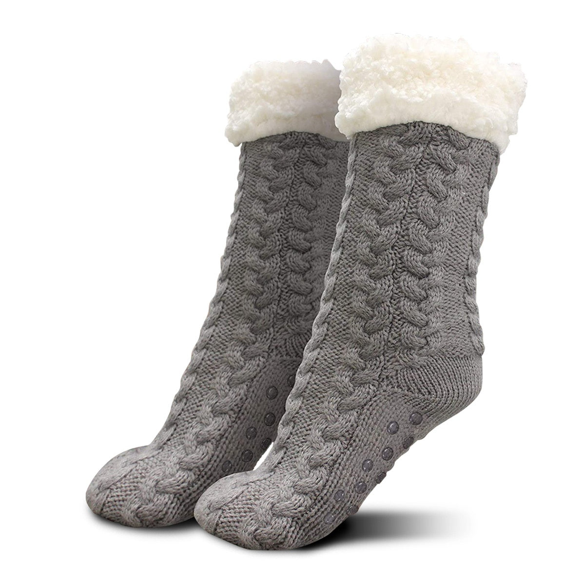 Orange Donkey Cozy Slipper Socks - Hussockor - Grå