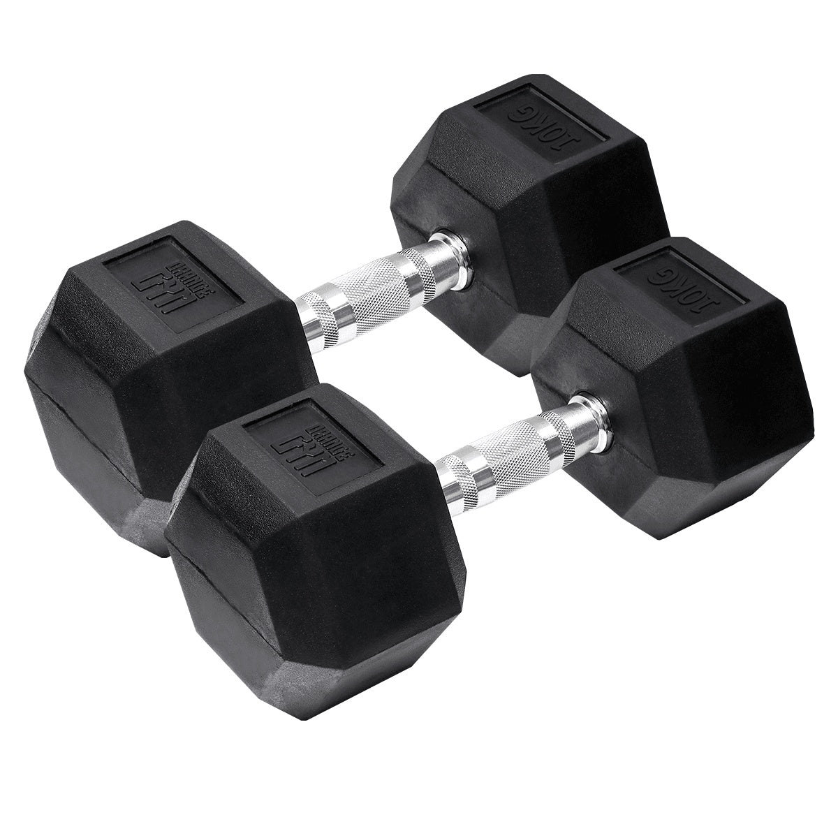 Orange Gym - Hex Hantel - 10 kg - set om 2