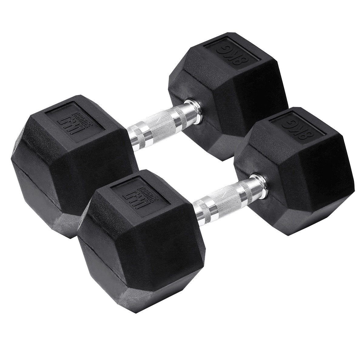 Orange Gym - Hex Hantel - 8 kg - set om 2