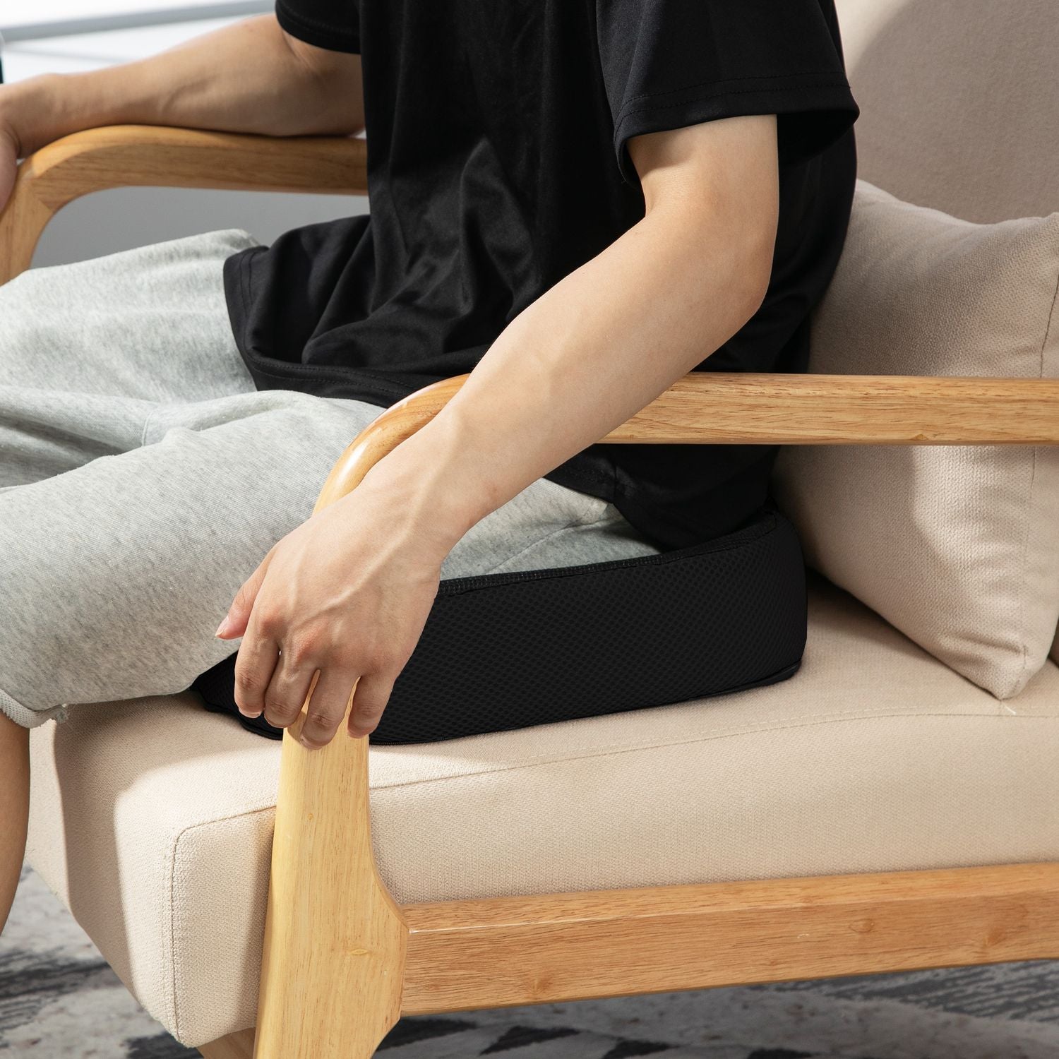 Ortopedisk Memory Foam Sittdyna för ryggsmärta