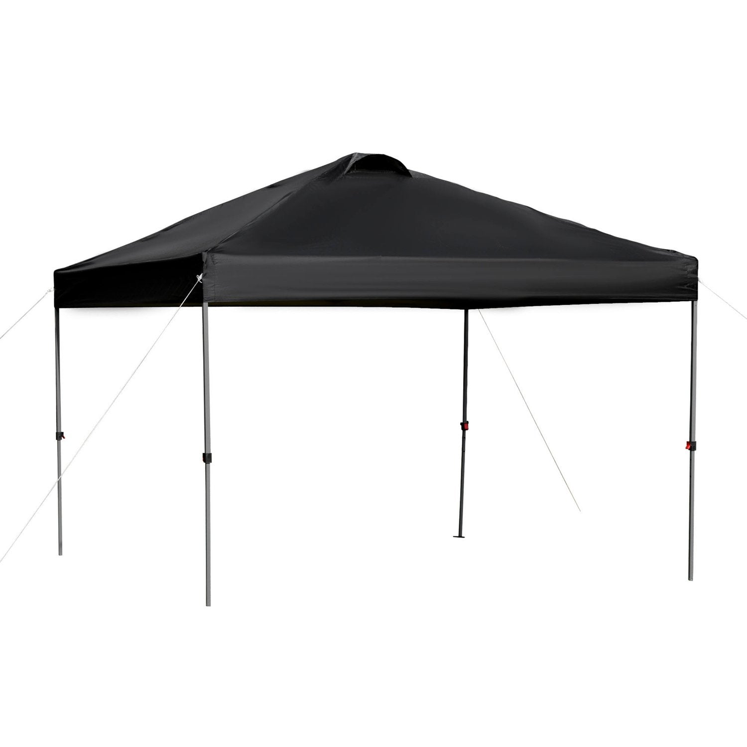 Garden Gazebo 2,95X2,95M Folding Gazebo Pop-Up Med Pinnar Och Rep, Oxford-Tyg, Uv-Skydd, Svart