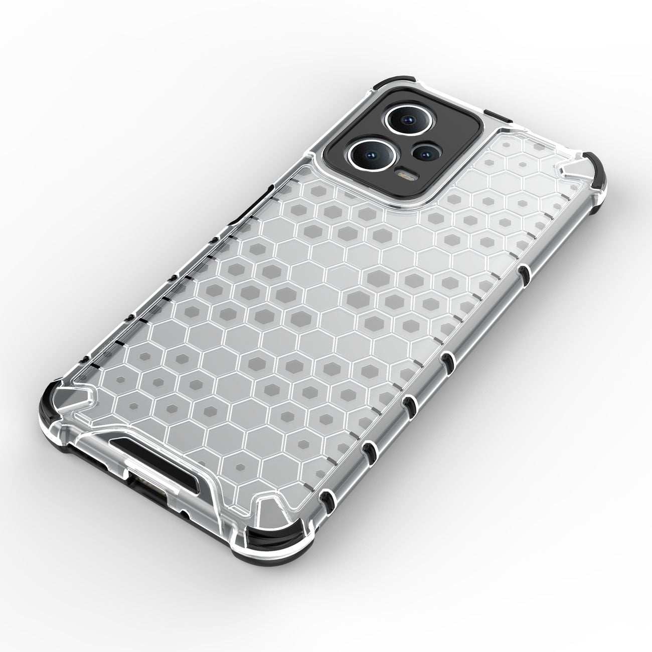Pansarhybridfodral för Xiaomi Redmi Note 12 5G / Poco X5 5G Honeycomb svart