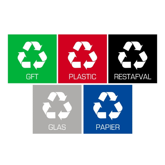 Plafor - Bin Sticker Set med 5 st.