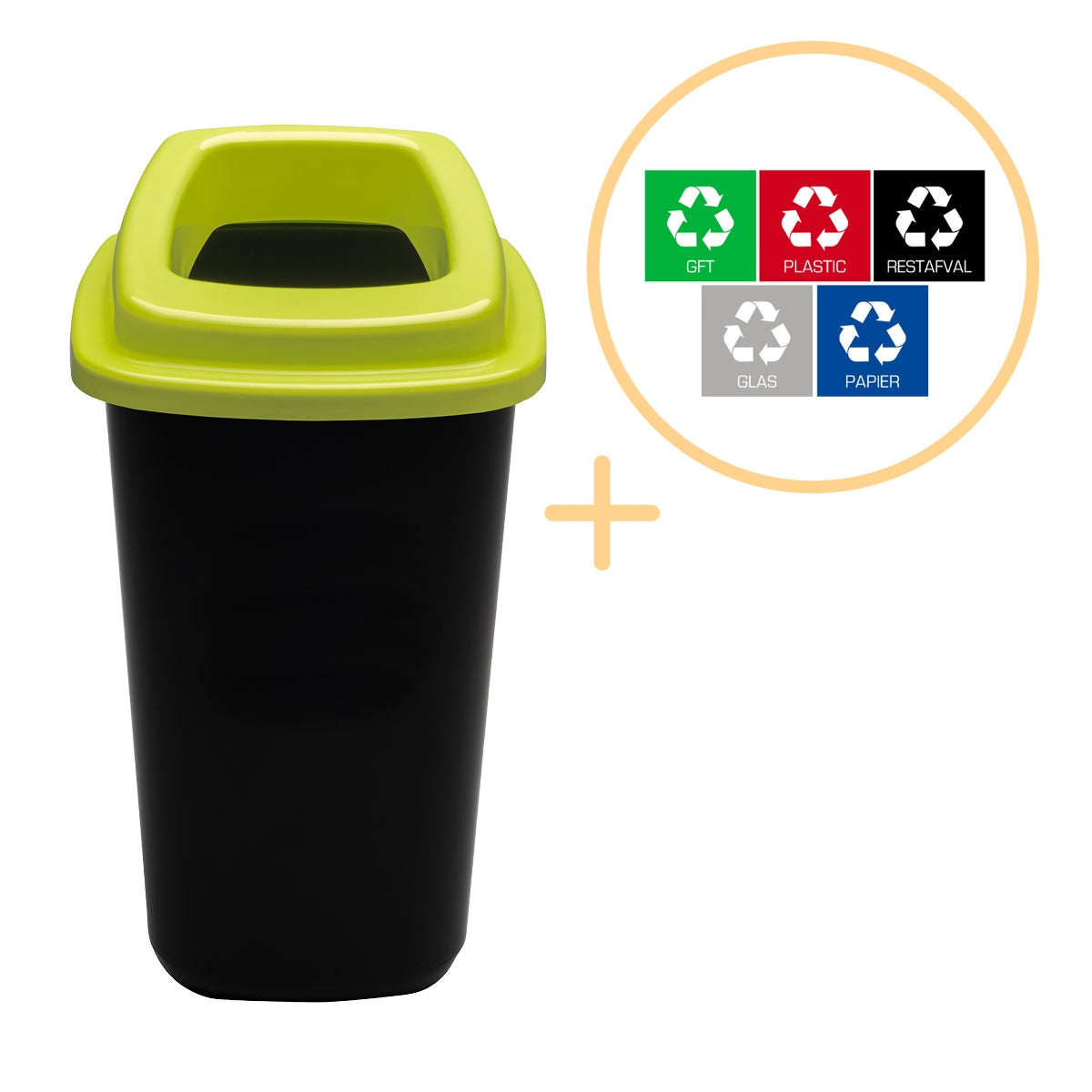 Plafor - Sort Bin 45L - Återvinning - Grön