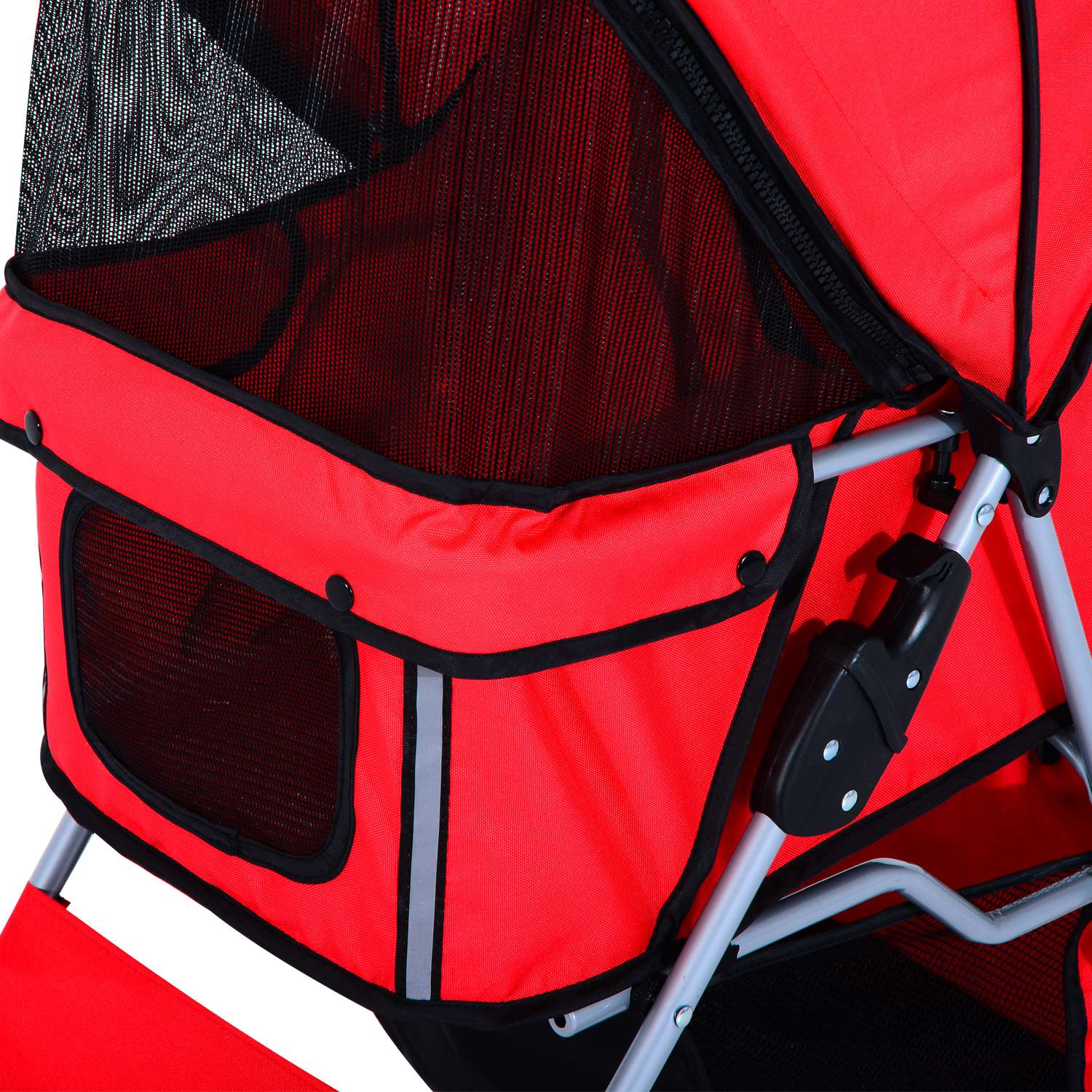 Röd hundvagn – Lätt, hopfällbar, Jogger Style