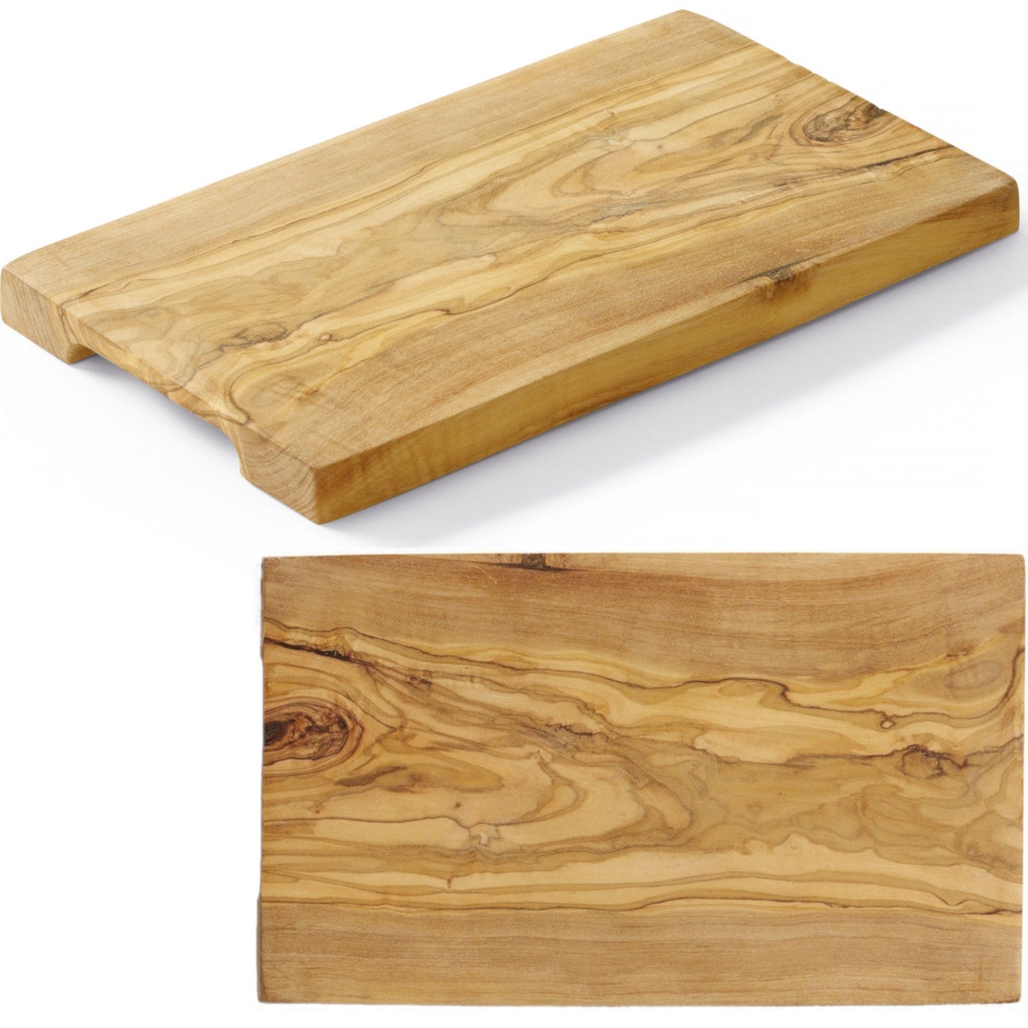 Rektangulär serveringsbräda i olivträ 250 x 150 x 18 mm - Hendi 505168
