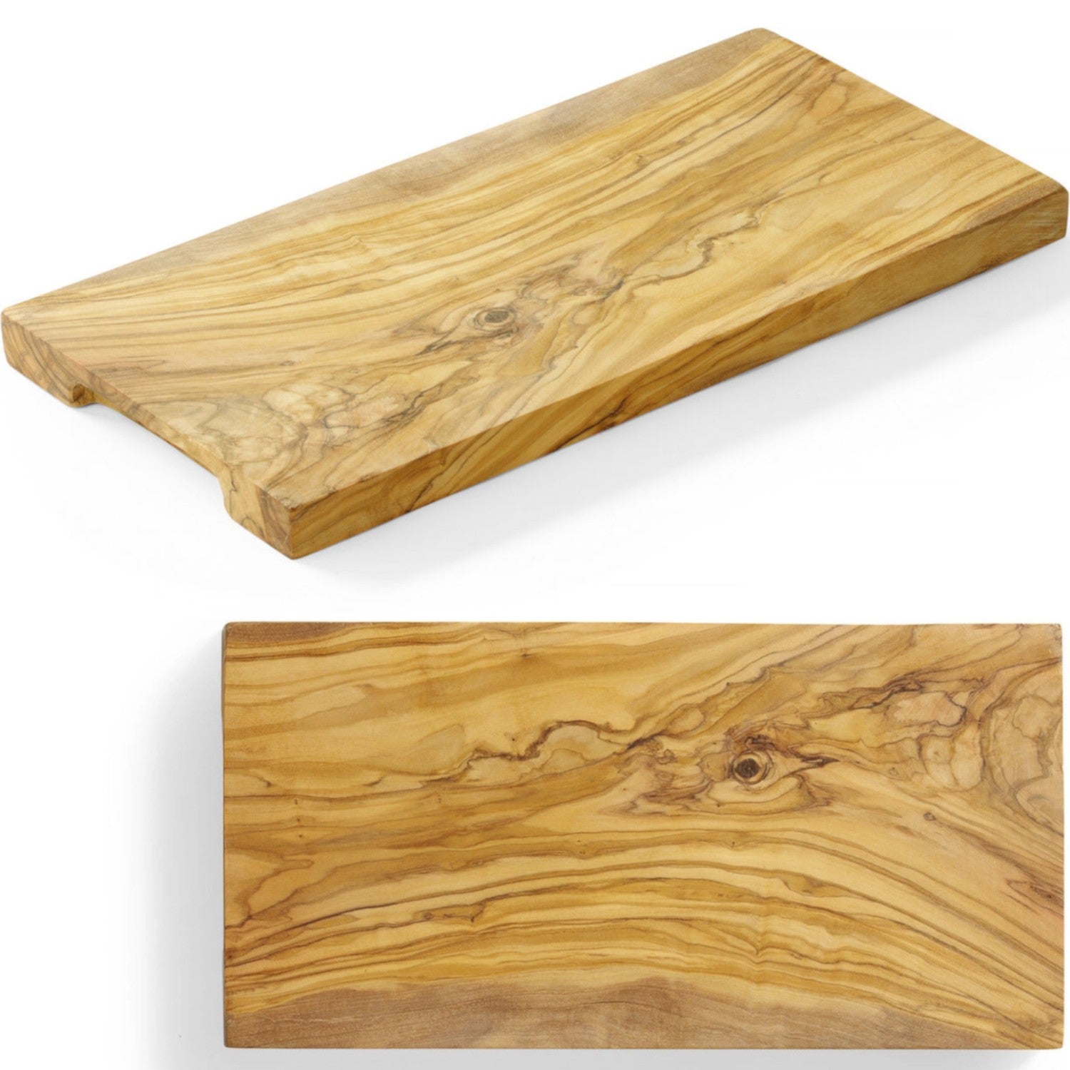 Rektangulär serveringsbräda i olivträ 300 x 150 x 18 mm - Hendi 505175