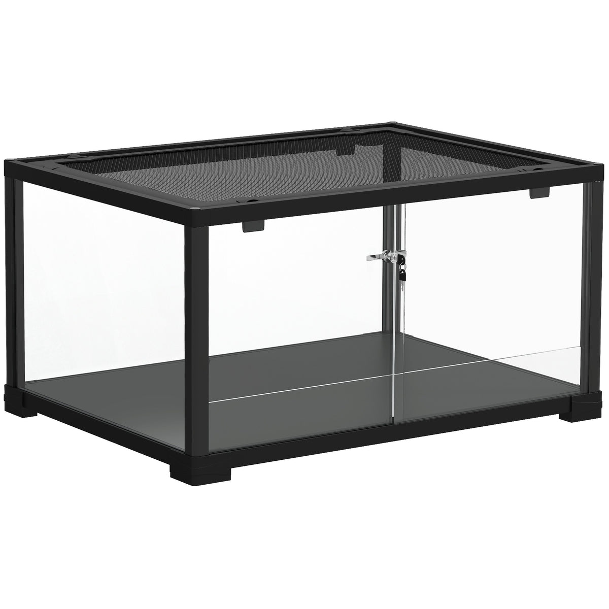 Reptielterrarium, 86 liter, schuifdeuren, veilig, 60x45x32 cm