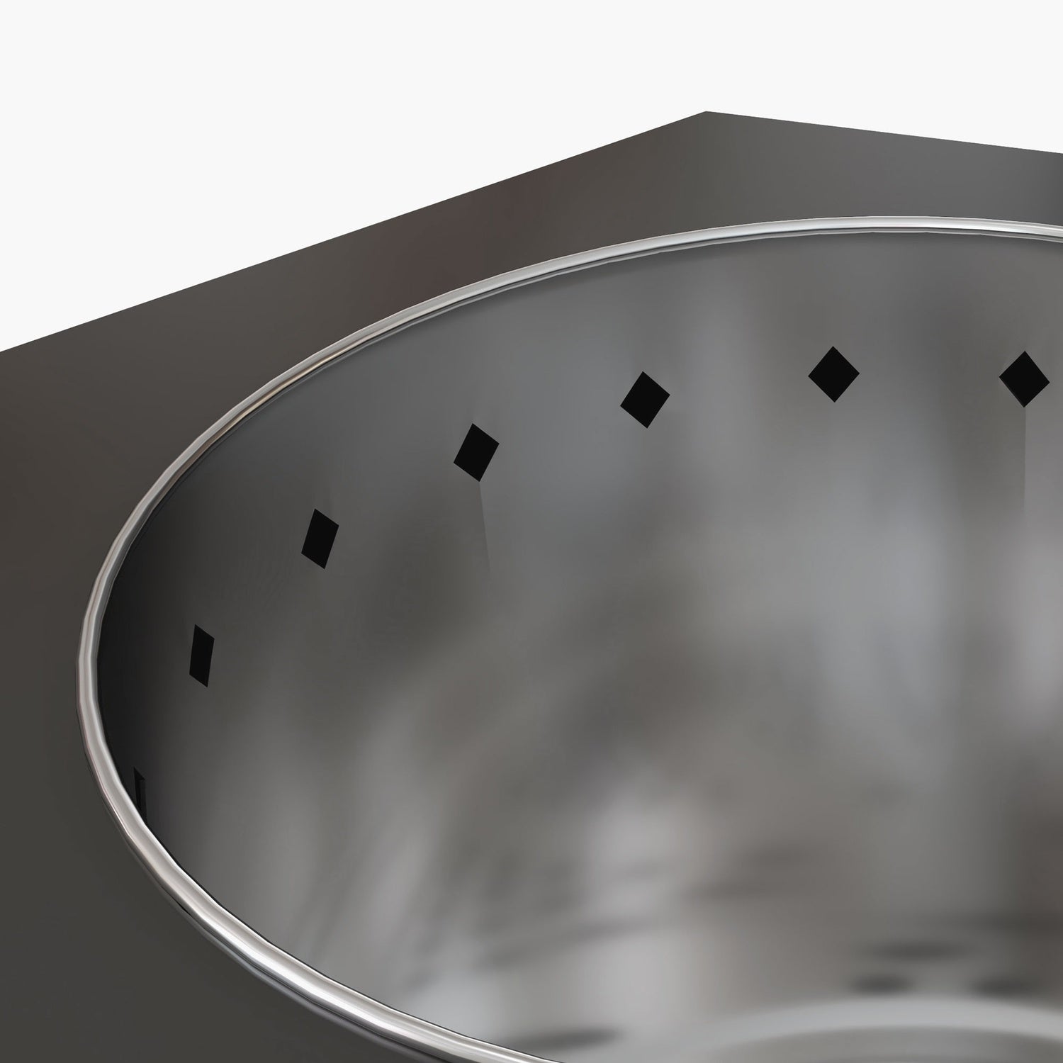 Rökfri svart metall eldkorg för uteplats och camping