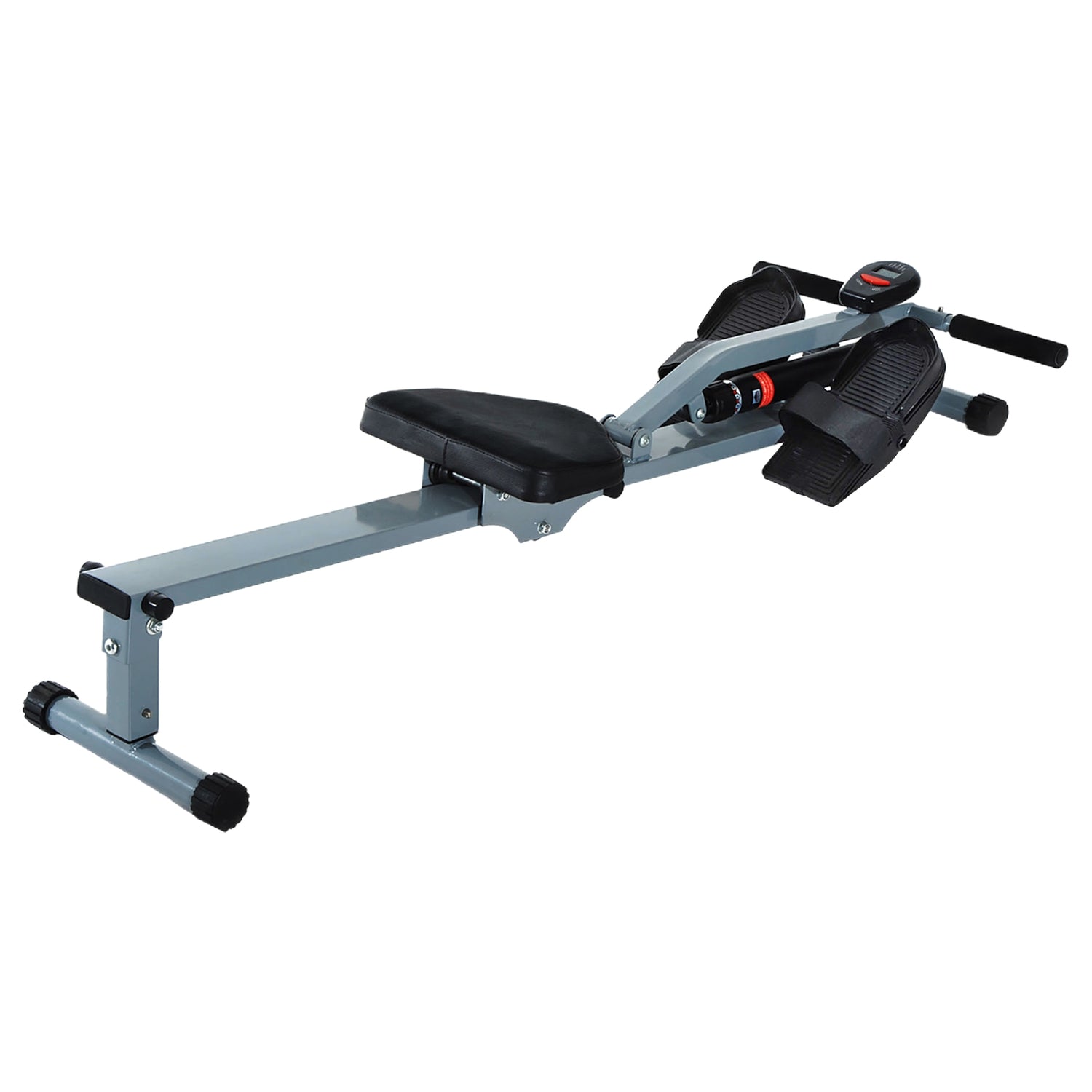 Roddmaskin Motionscykel med LCD, Stålram, Grå
